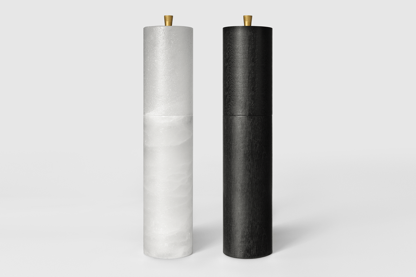 Grinder，black and white，Rock salt，black pepper，Sapelewood，