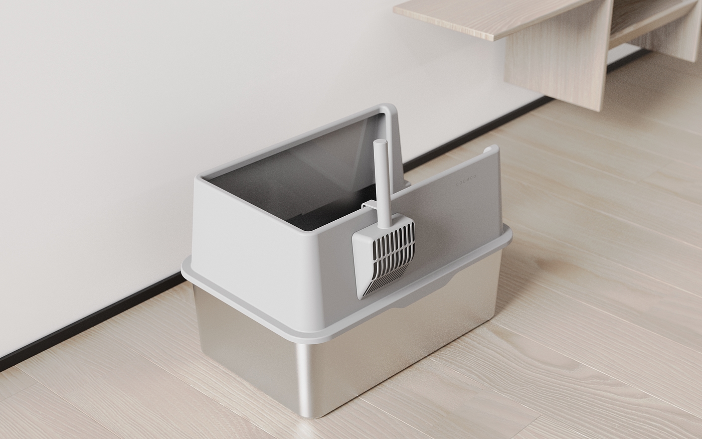 Cat litter box, metal litter box, anti-splash litter box，