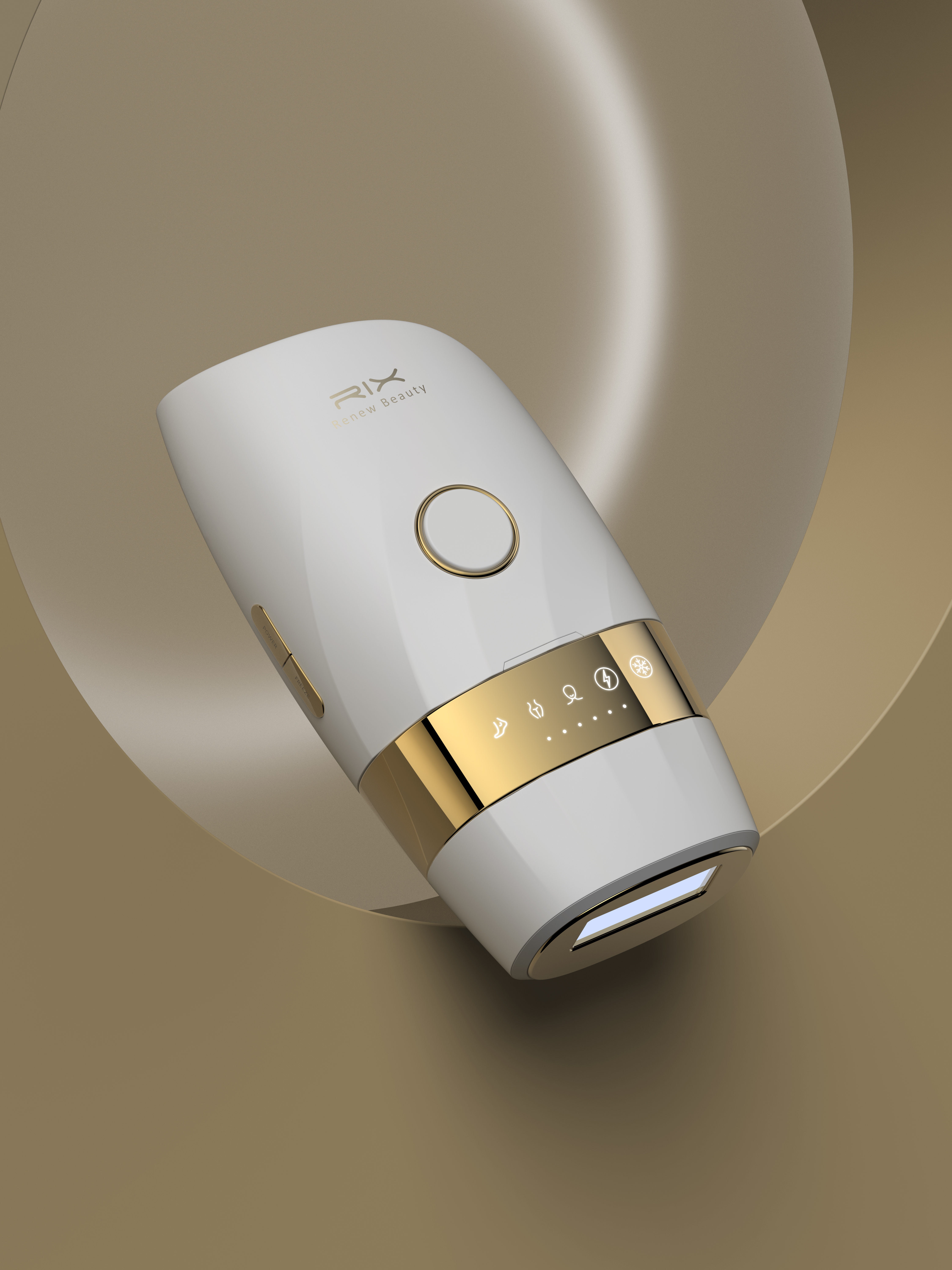 Laser hair removal instrument，RIX，Beauty products，product design，industrial design，