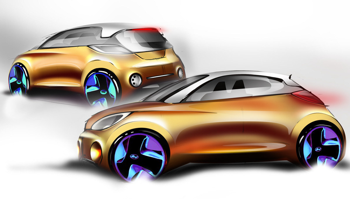 automobile，vehicle，Sports car，Hand drawn，design sketch，