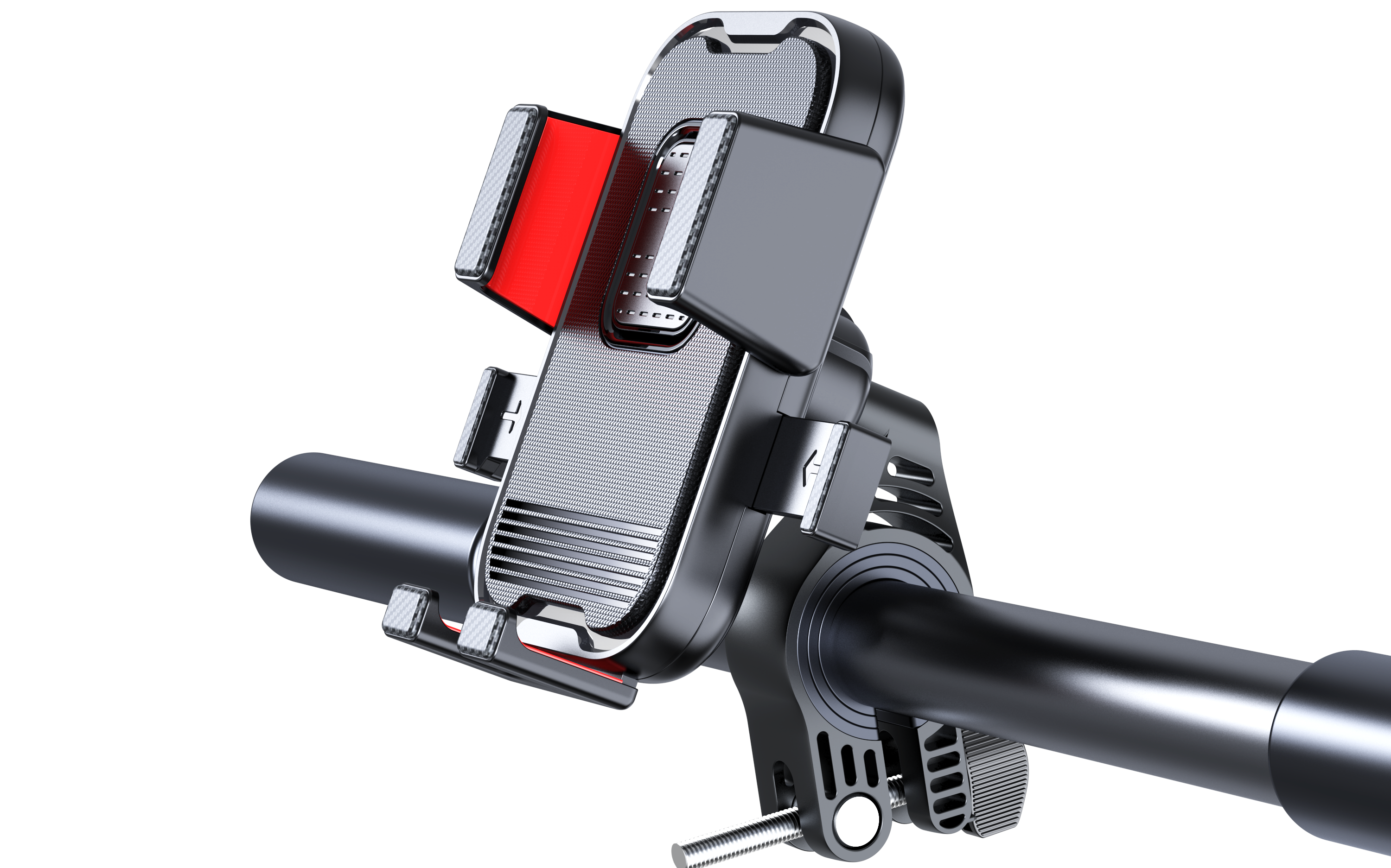 Bicycle motorcycle mobile phone bracket, appearance, structure design，