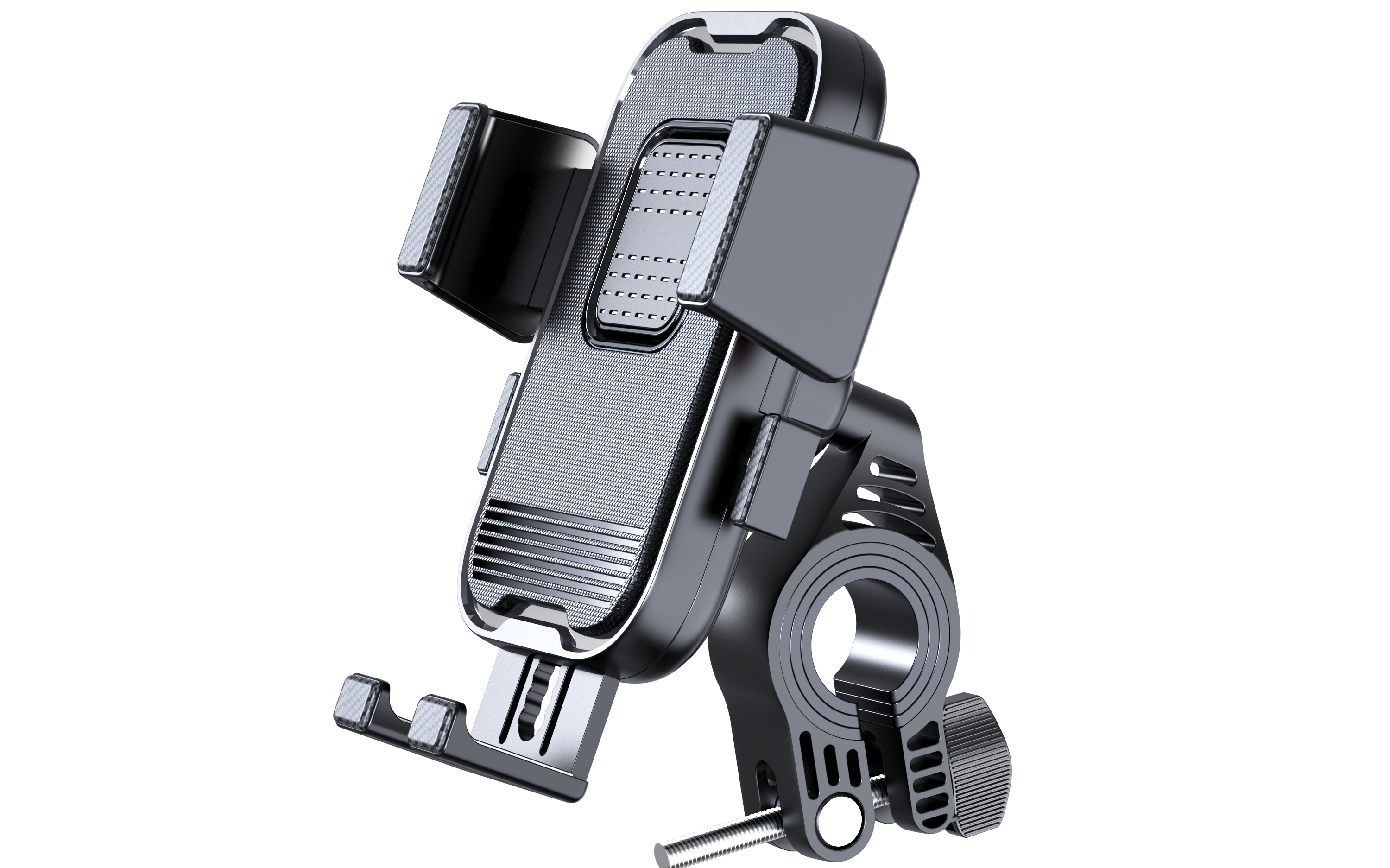 Bicycle motorcycle mobile phone bracket, appearance, structure design，