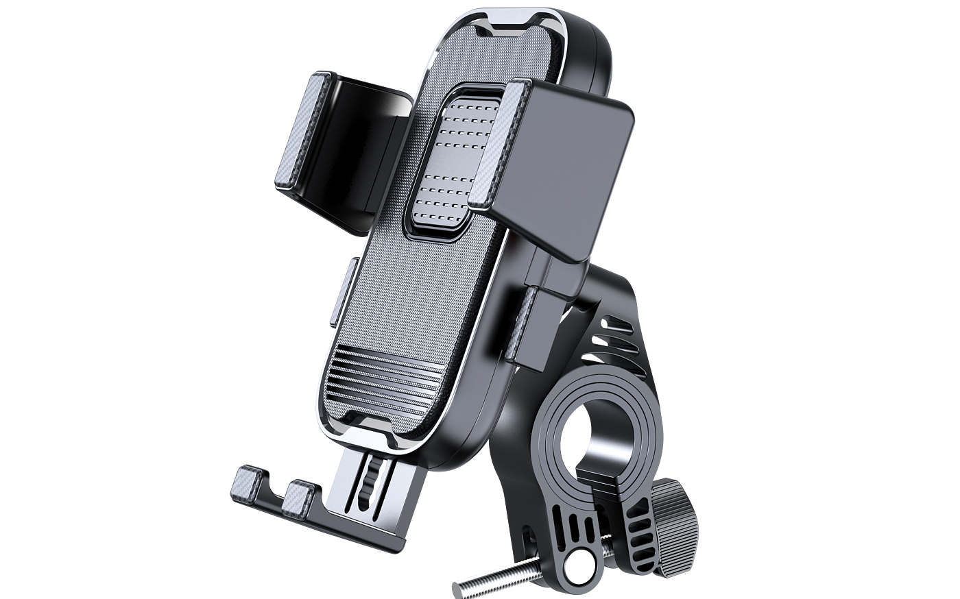 Bicycle motorcycle mobile phone bracket, appearance, structure design，