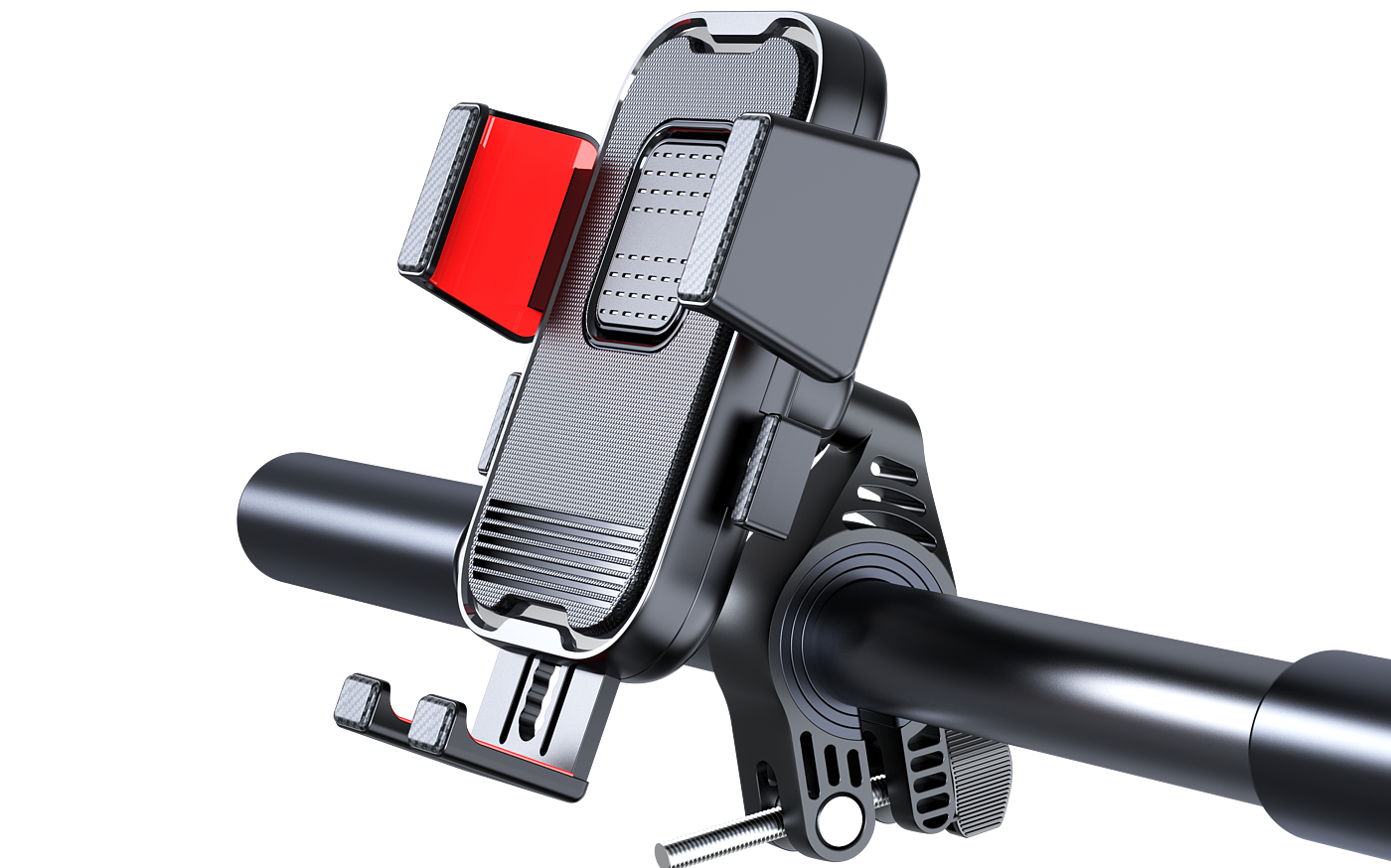 Bicycle motorcycle mobile phone bracket, appearance, structure design，