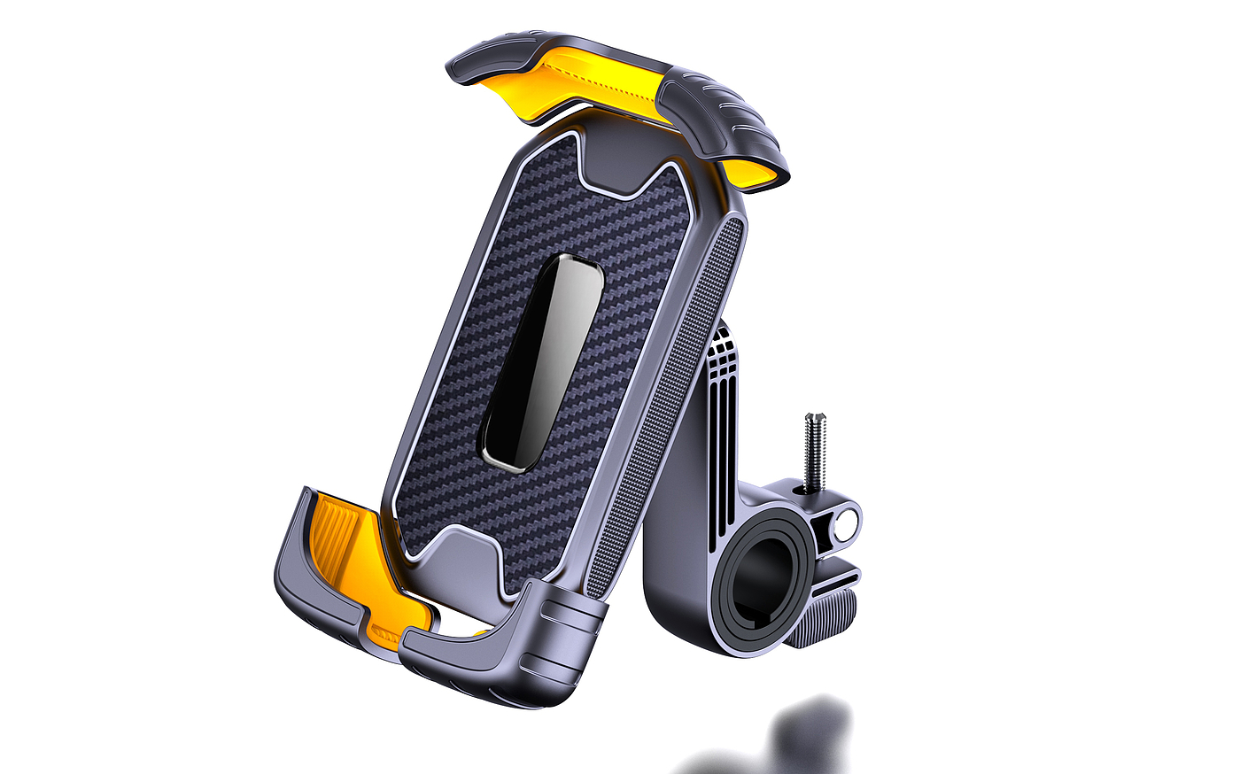 Bicycle motorcycle mobile phone bracket, appearance, structure design，