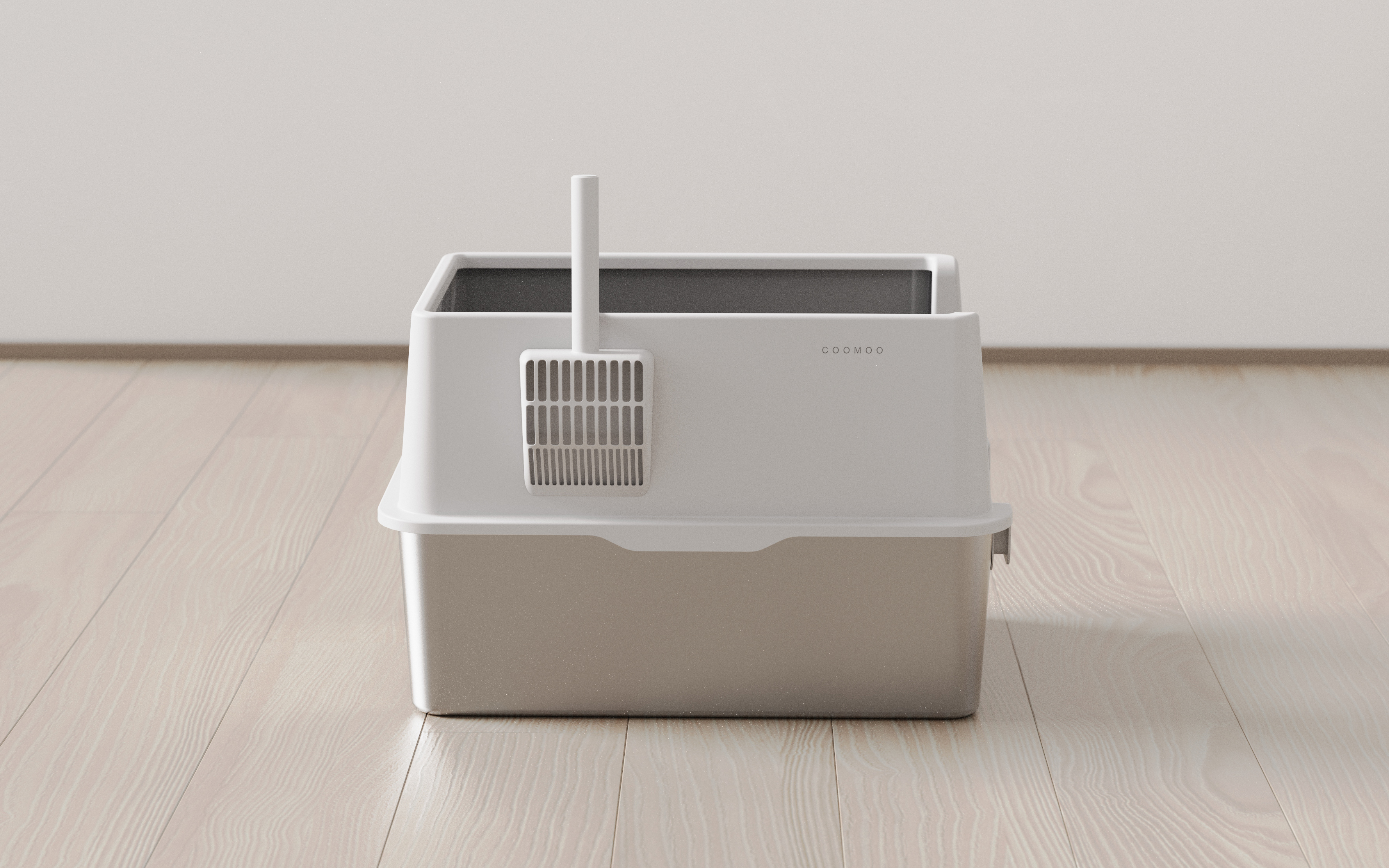 Cat litter box, metal litter box, anti-splash litter box，