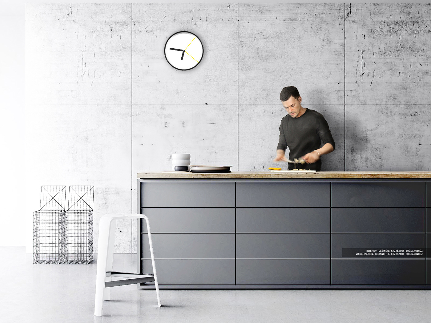 Bauhaus ，Clock，Iconic，Simplicity，