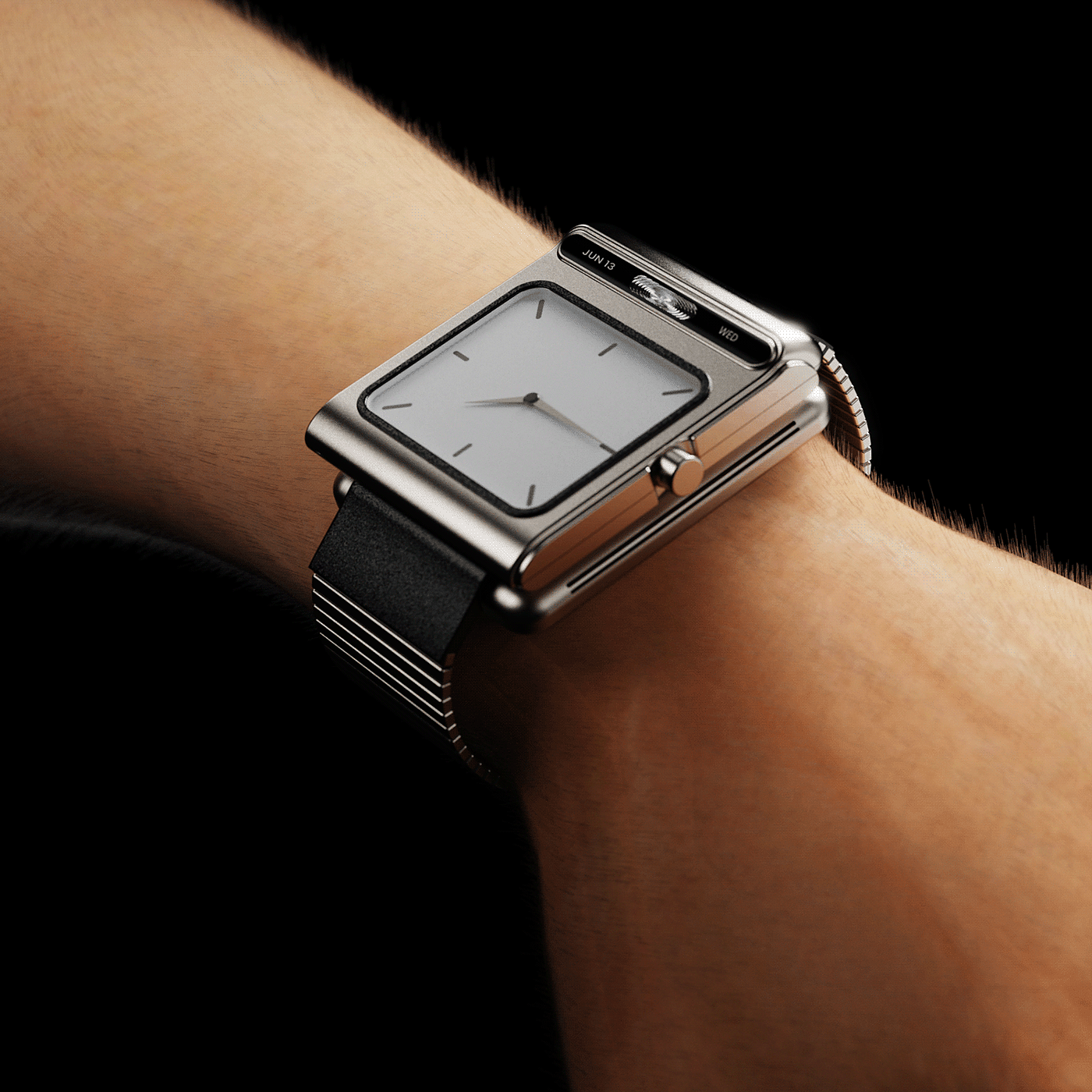 Wrist watch，Versá，Titanium metal，magnetic connection，Cutting-edge technology，