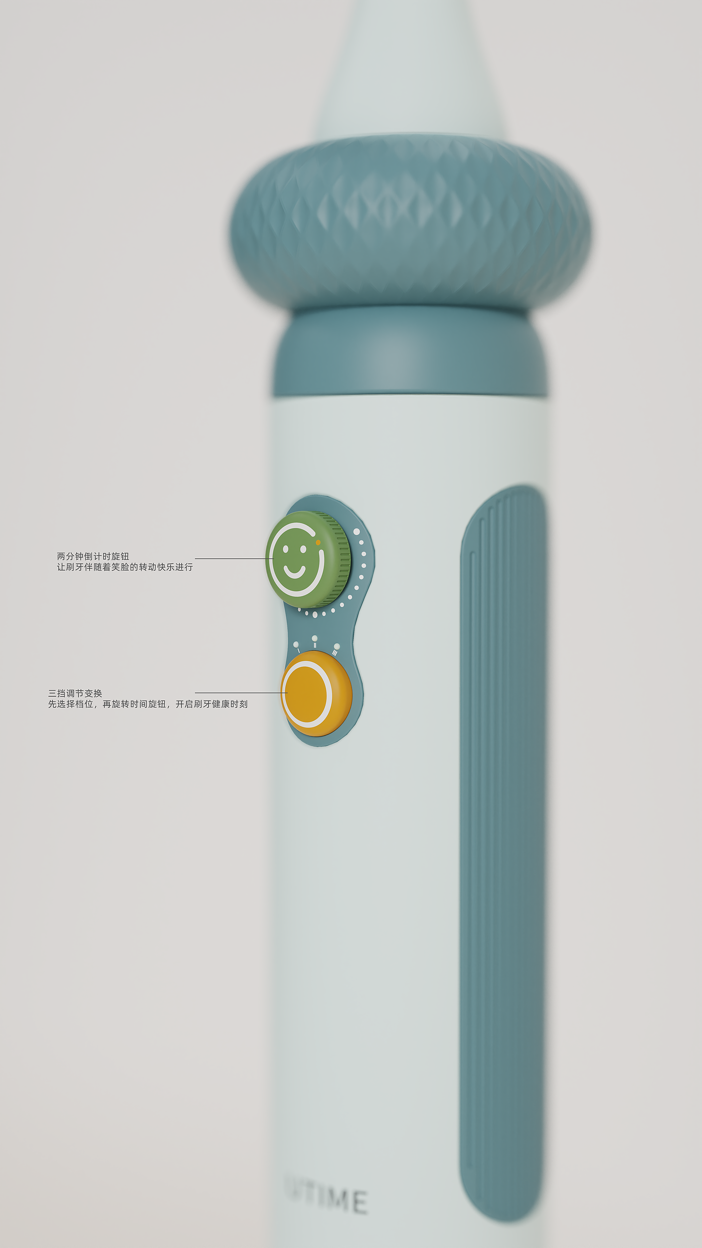 Child mother and baby，Electric toothbrush，