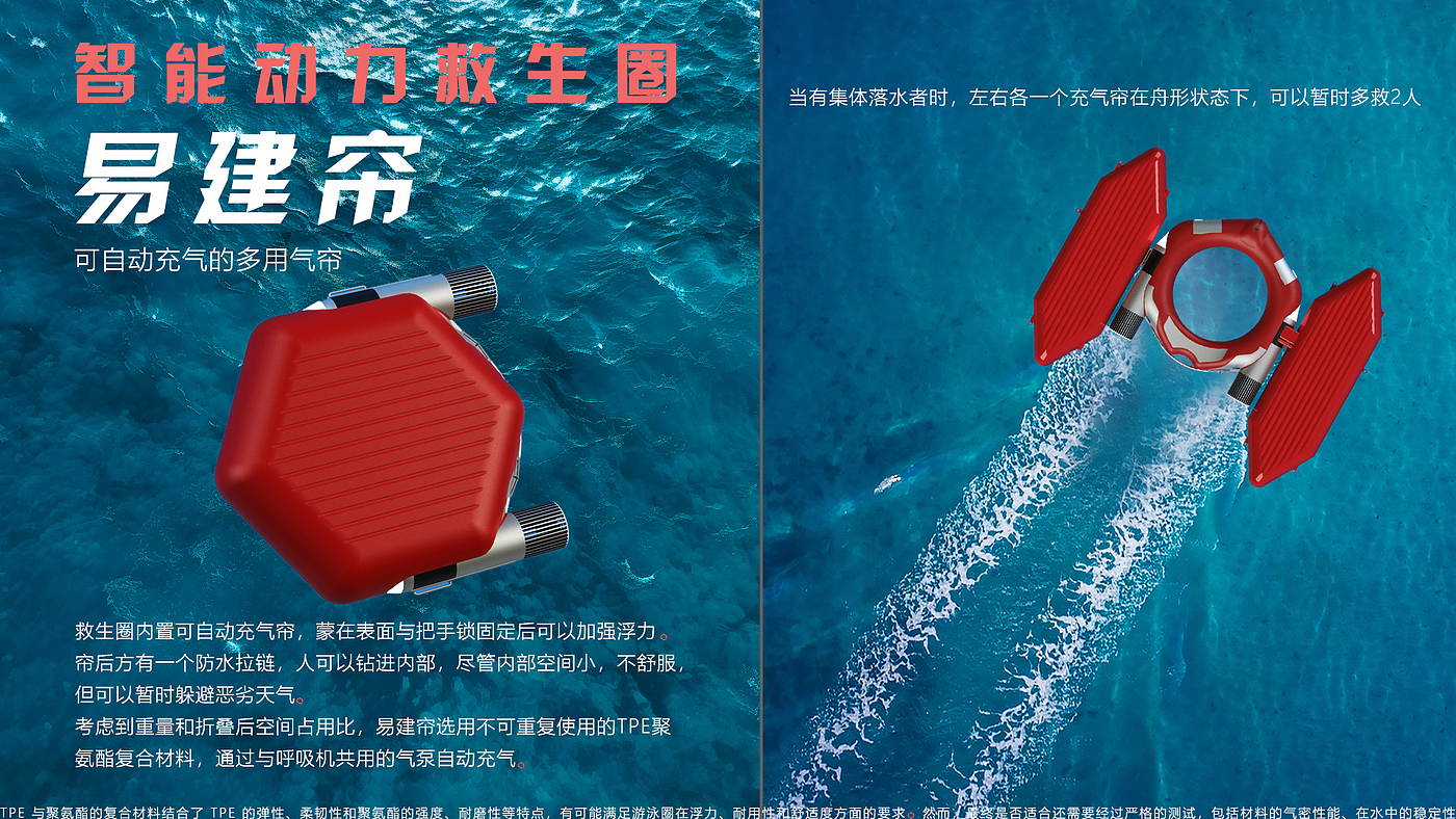 Life buoy，Life-saving at sea，Active rescue equipment，
