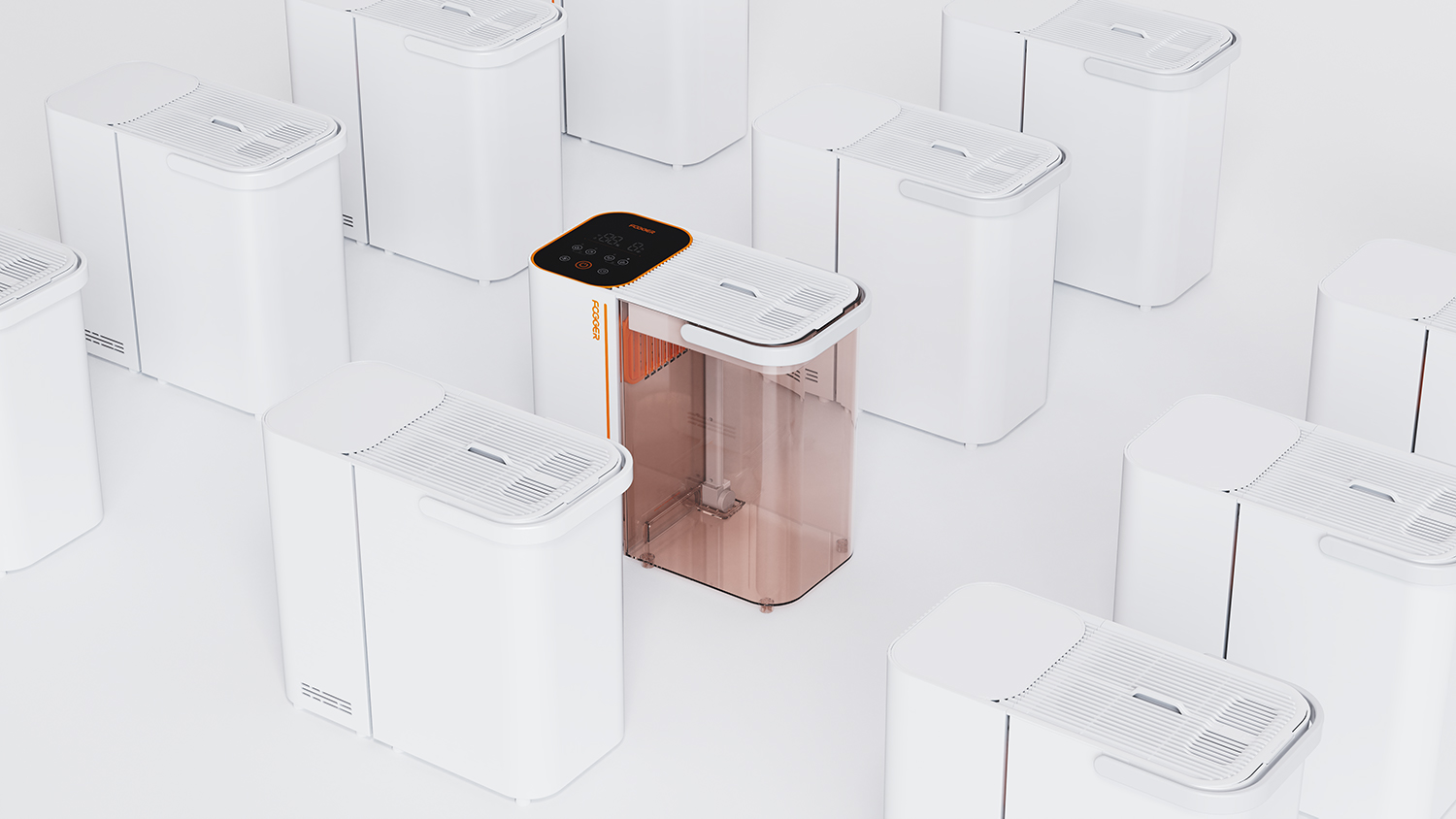 Humidifier，wide range humidification，Home minimalist，Modular design，Main KV，Split water tank，Independent hot air，Easy to clean，