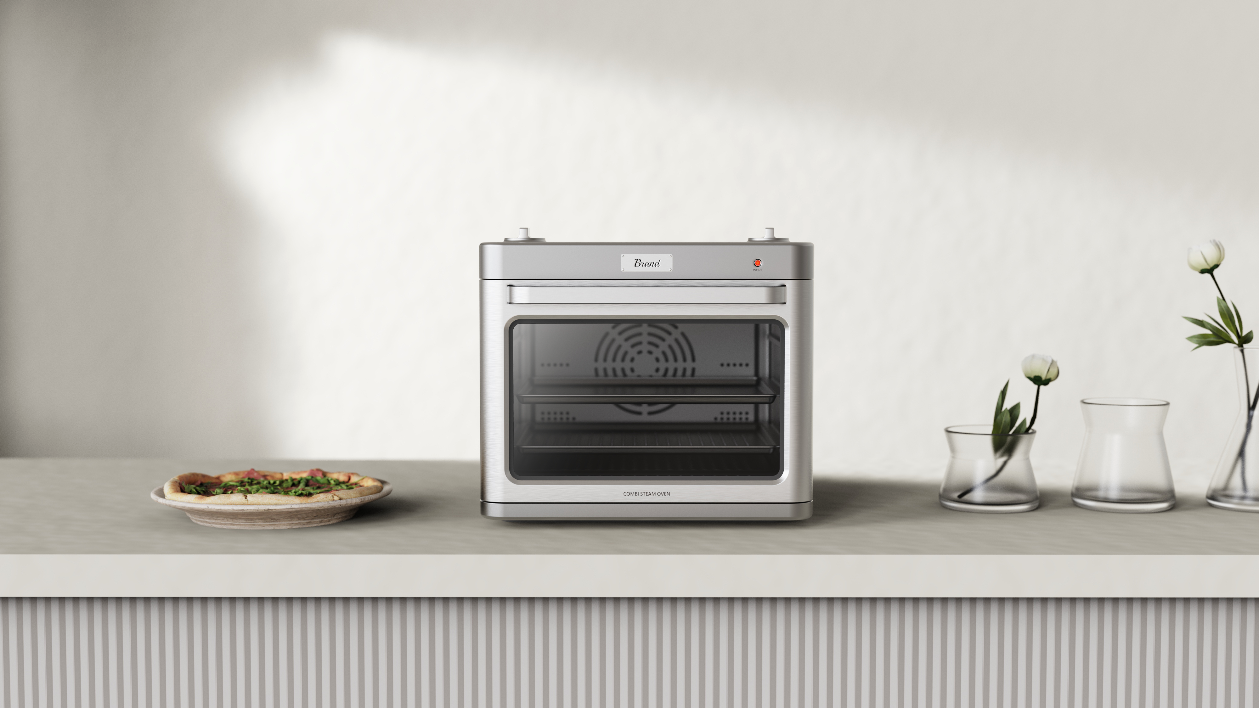 oven，Sheet metal shell，knob，microwave，Steamer，Air fryer，Simplicity，multi-function，