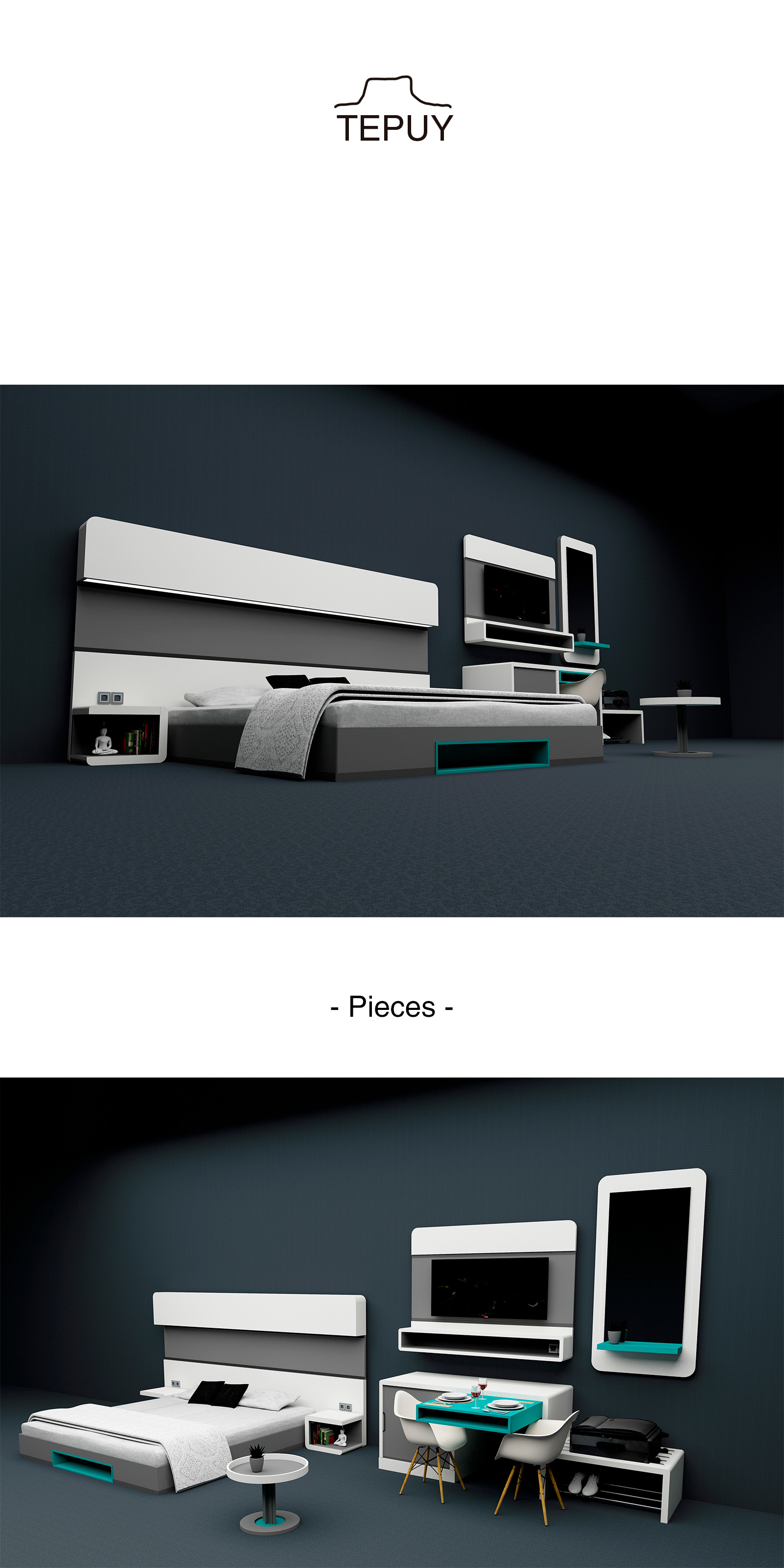 hotel，furniture，Render，