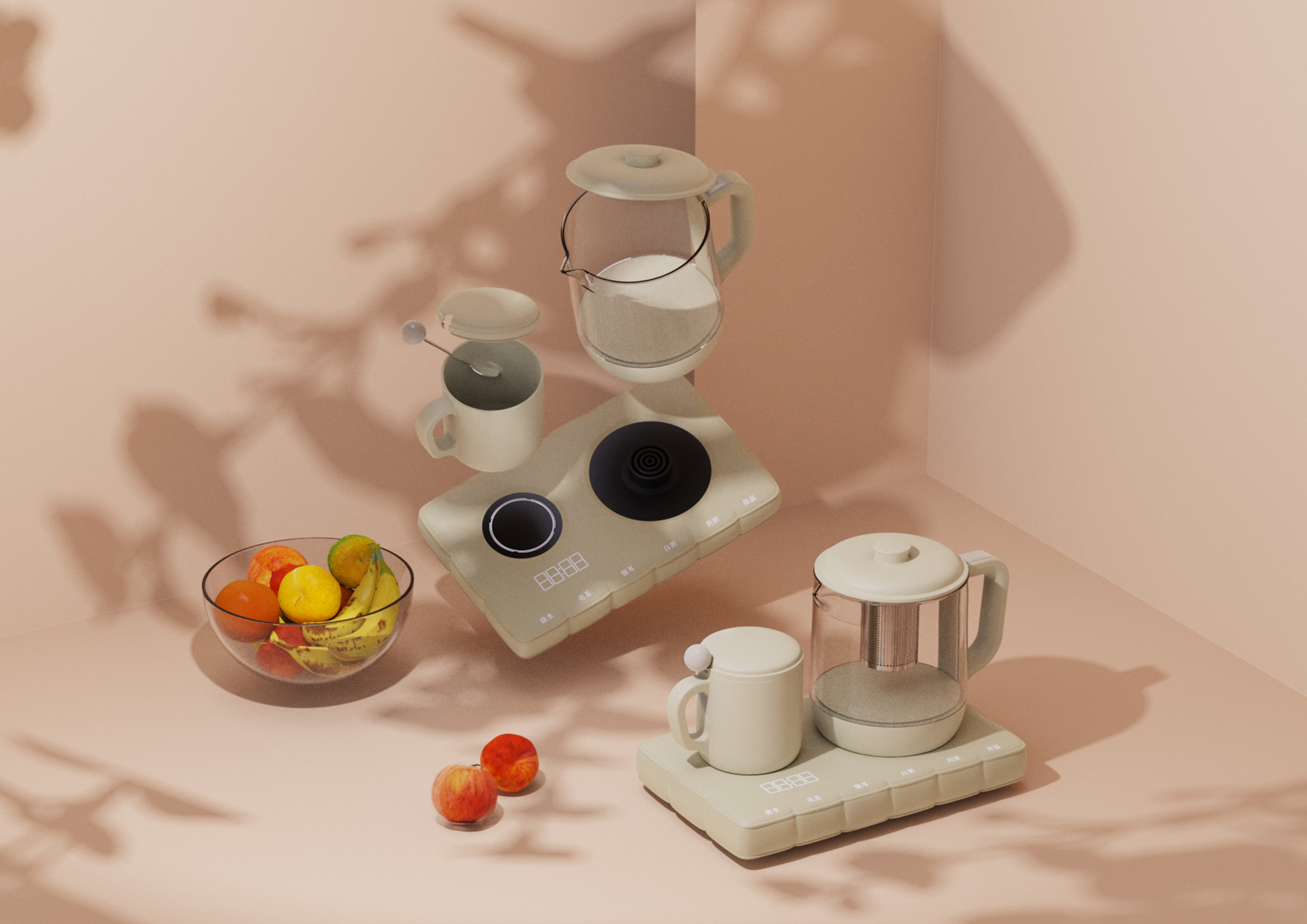 Health pot，afternoon tea，Cloud Sofa，Fluffy sense，Leisurely，