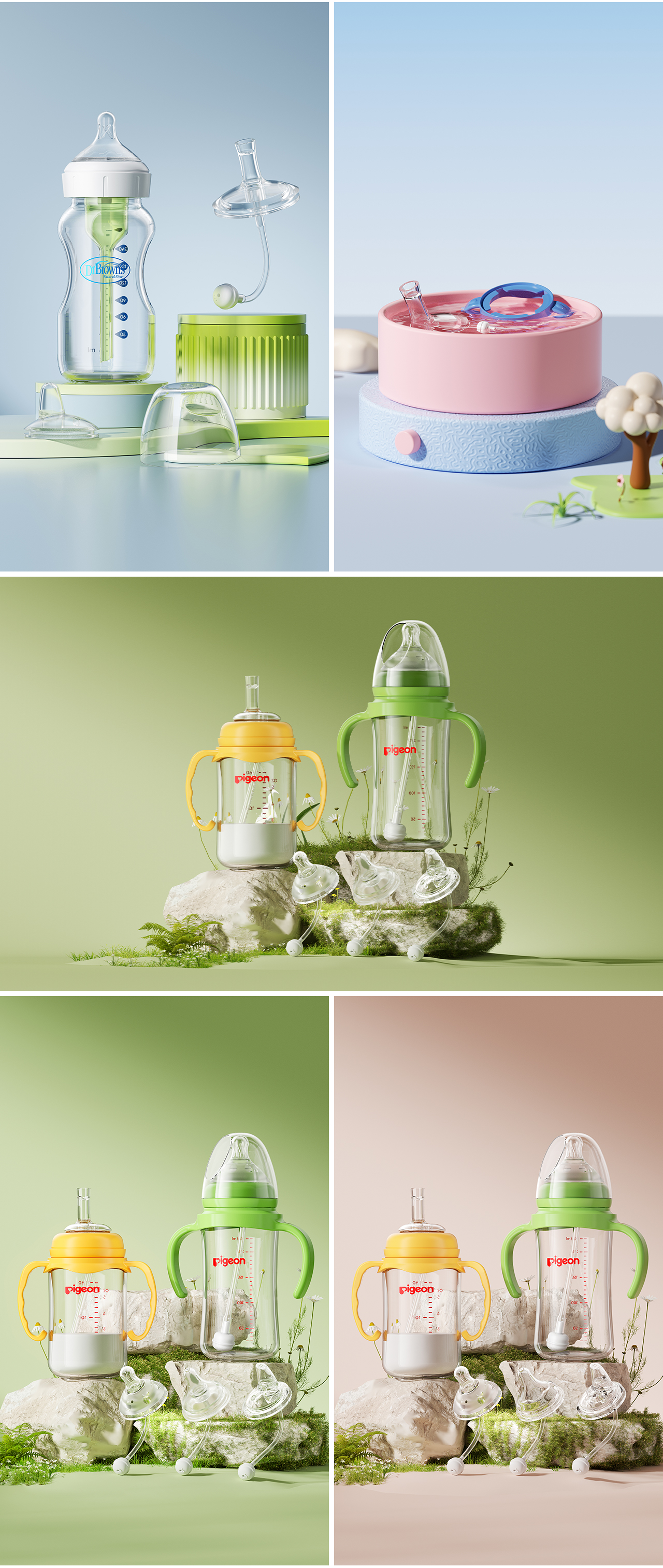 Cooker，Material particles，nipple，children，Mother and baby，feeding bottle，Gas stove，