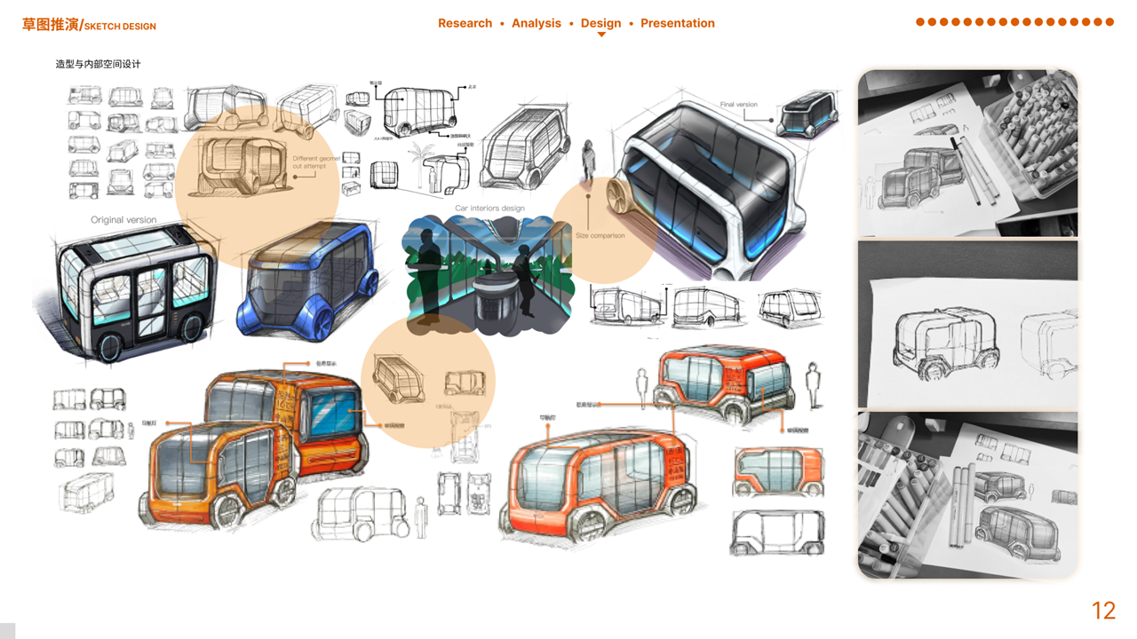 vehicle，Shutper，conceptual design，Scenic shuttle，Zhongshan Scenic Area, Nanjing，