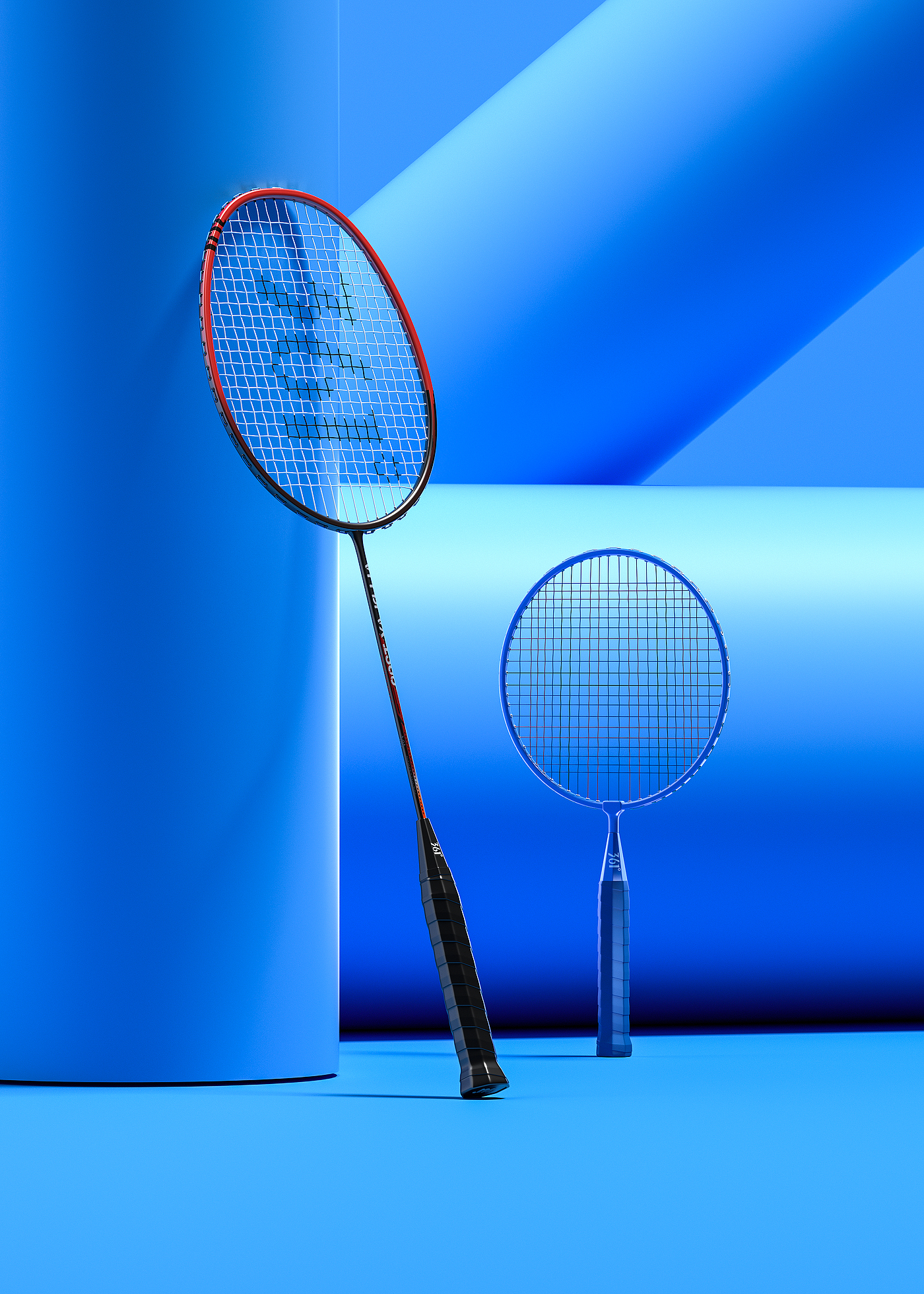 c4d，c4d modeling rendering，3d，3D modeling and rendering，Product modeling，Product rendering，Badminton racket，Basketball，