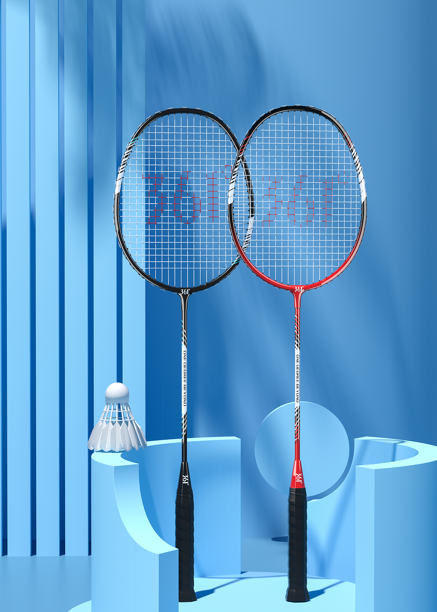 c4d，c4d modeling rendering，3d，3D modeling and rendering，Product modeling，Product rendering，Badminton racket，Basketball，