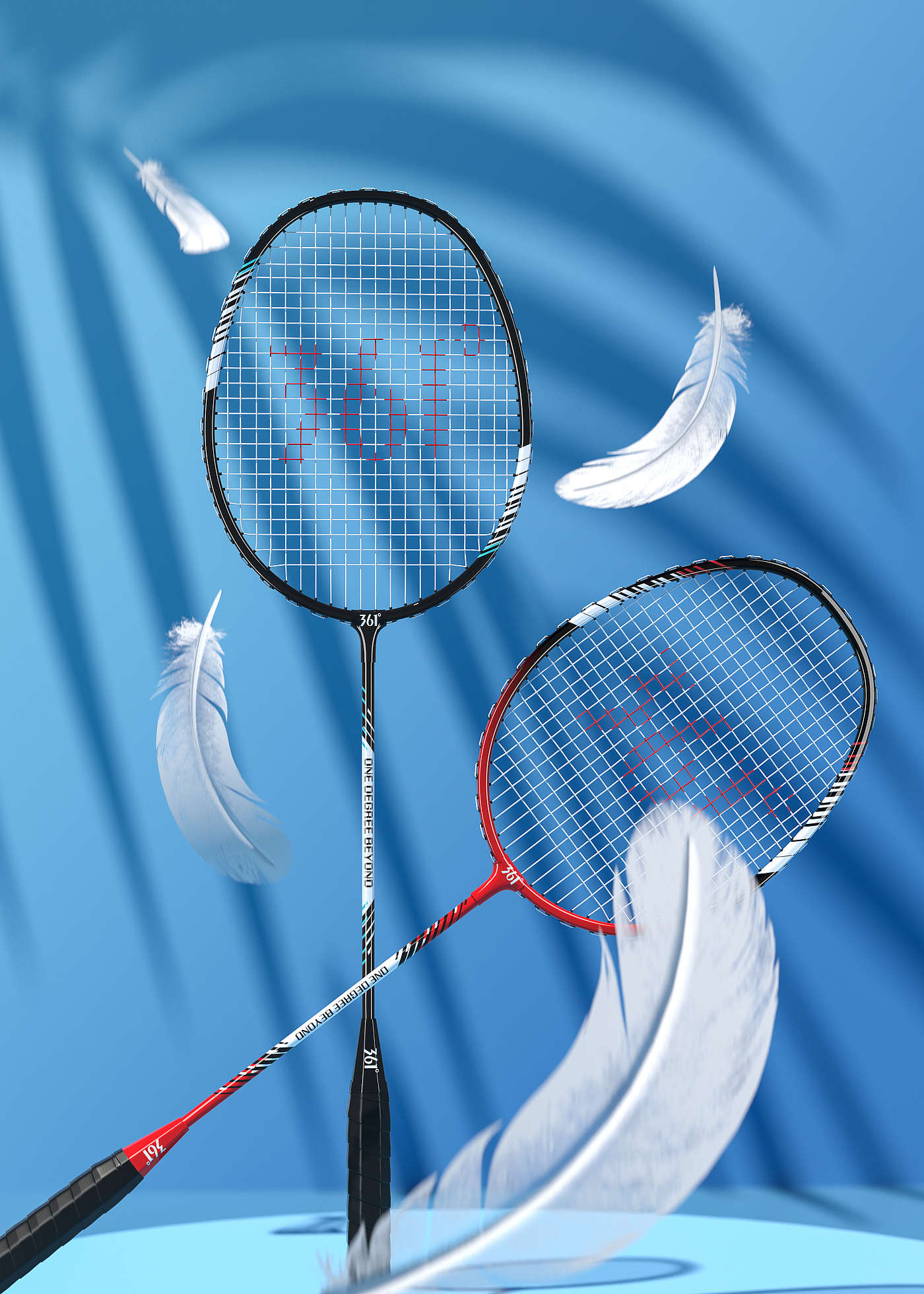 c4d，c4d modeling rendering，3d，3D modeling and rendering，Product modeling，Product rendering，Badminton racket，Basketball，