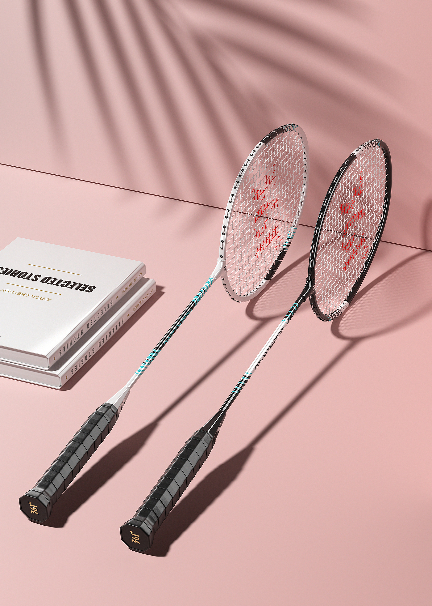 c4d，c4d modeling rendering，3d，3D modeling and rendering，Product modeling，Product rendering，Badminton racket，Basketball，