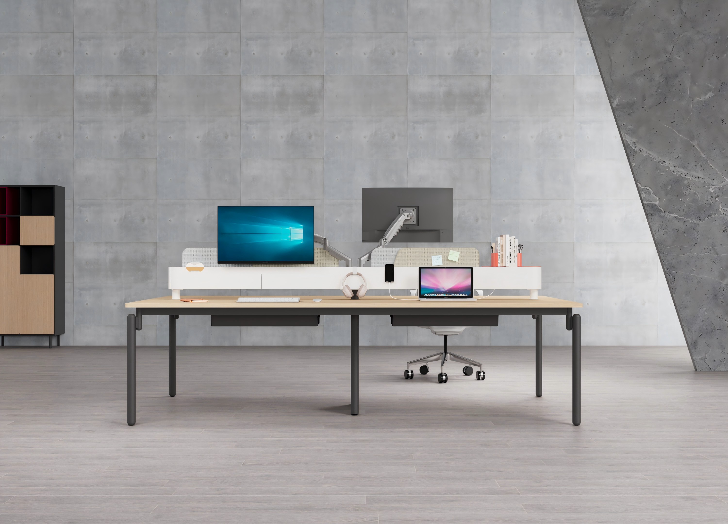 HO, Collaborative Office, Workstation, Staff Table, Yu Room，