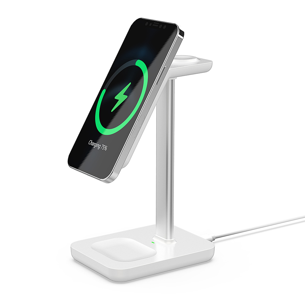 Magnetic three-in-one wireless charger，