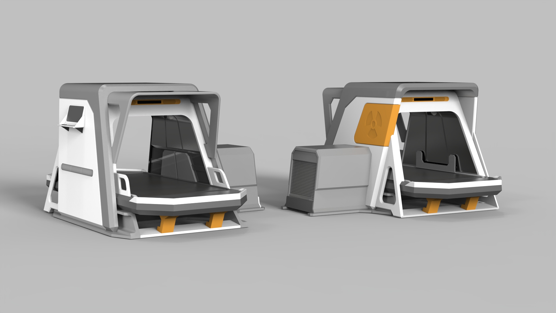nuclear radiation detection，airport，industrial design，Rhinoceros modeling，