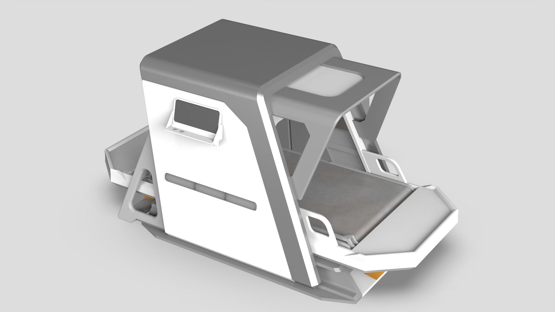 nuclear radiation detection，airport，industrial design，Rhinoceros modeling，