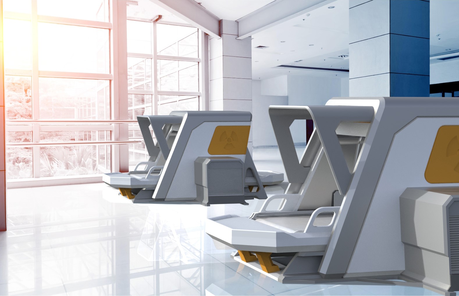 nuclear radiation detection，airport，industrial design，Rhinoceros modeling，