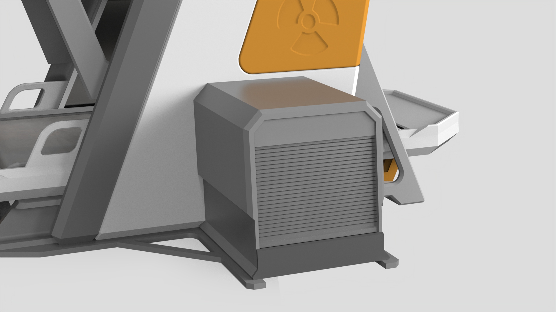 nuclear radiation detection，airport，industrial design，Rhinoceros modeling，