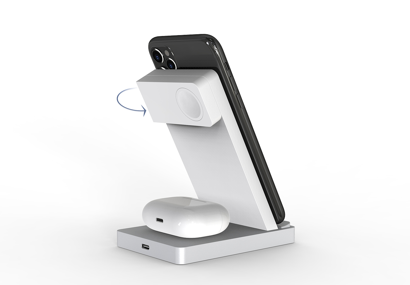 Three-in-one wireless charger，