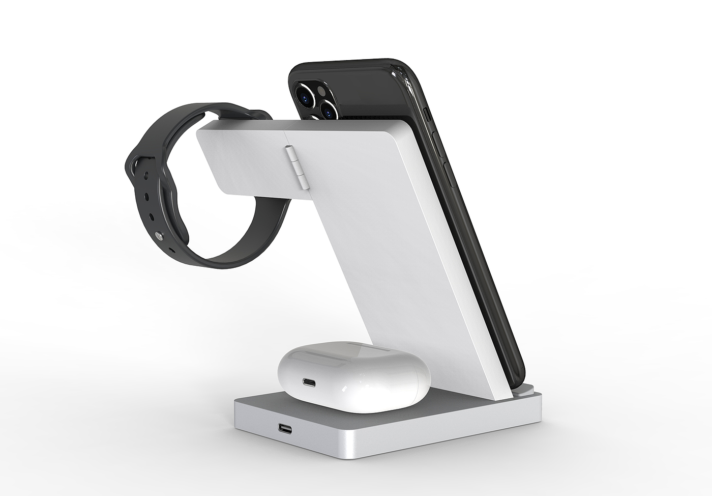 Three-in-one wireless charger，