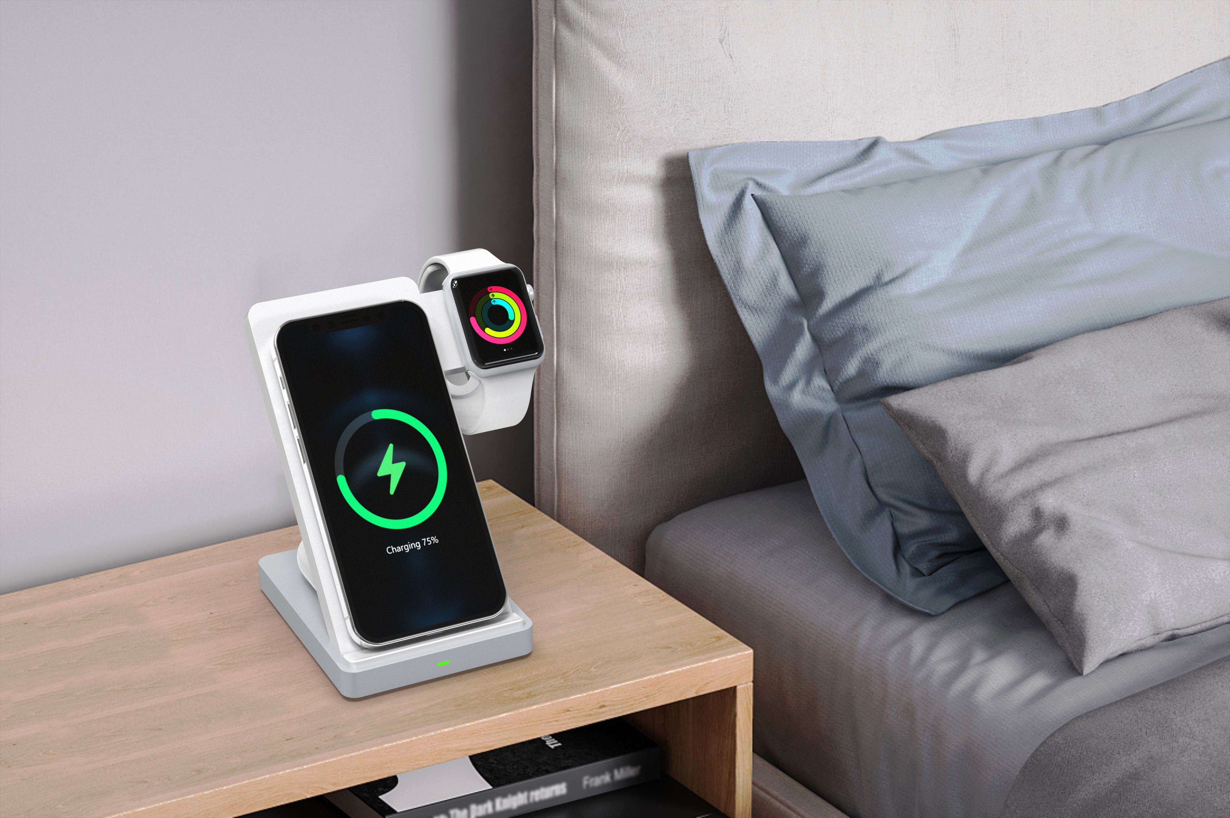 Three-in-one wireless charger，