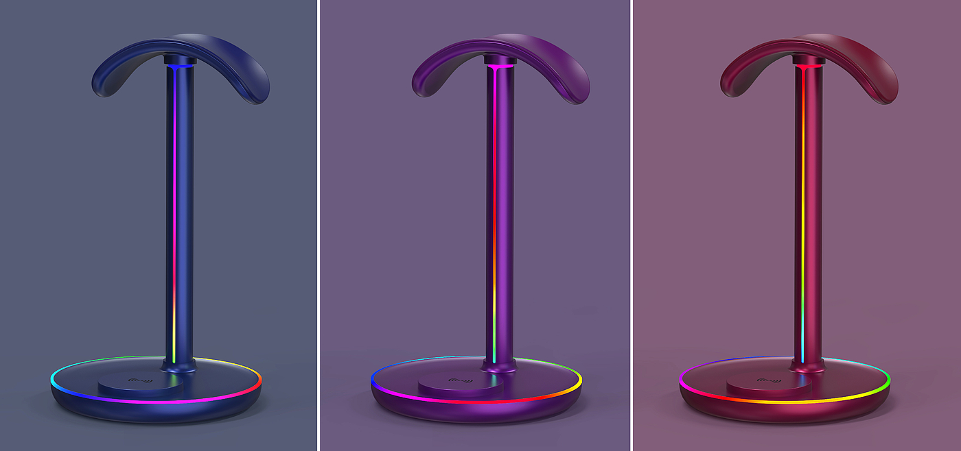 Headset stand wireless charging，