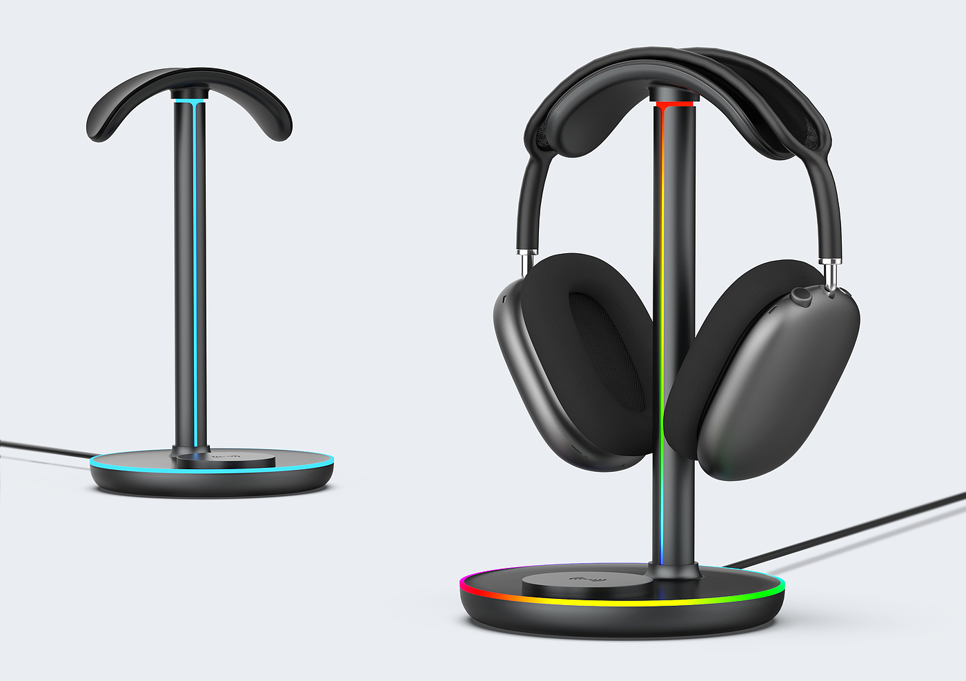 Headset stand wireless charging，