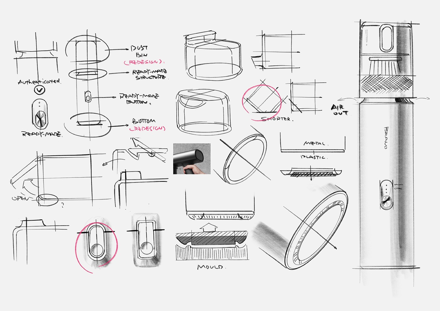 Vacuum cleaner，vehicle，industrial design，product design，Vehicle vacuum cleaner，Self cleaning，