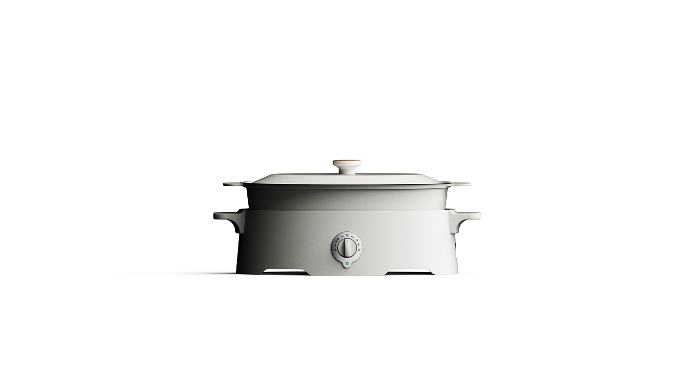 industrial design，product design，original，Simplicity，Multifunctional cooking pot，Grill，