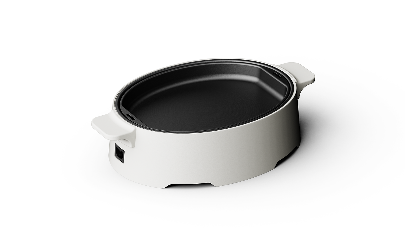 industrial design，product design，original，Simplicity，Multifunctional cooking pot，Grill，