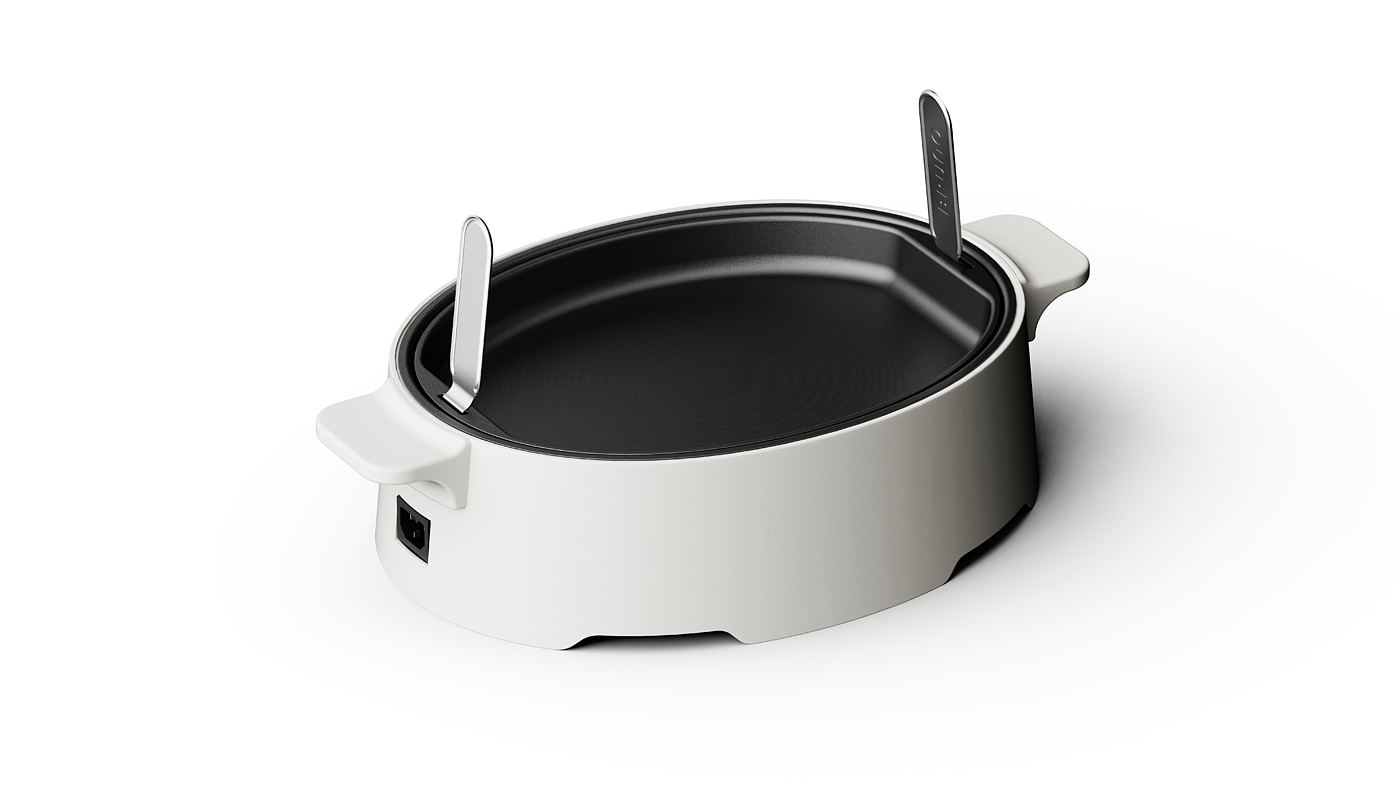 industrial design，product design，original，Simplicity，Multifunctional cooking pot，Grill，