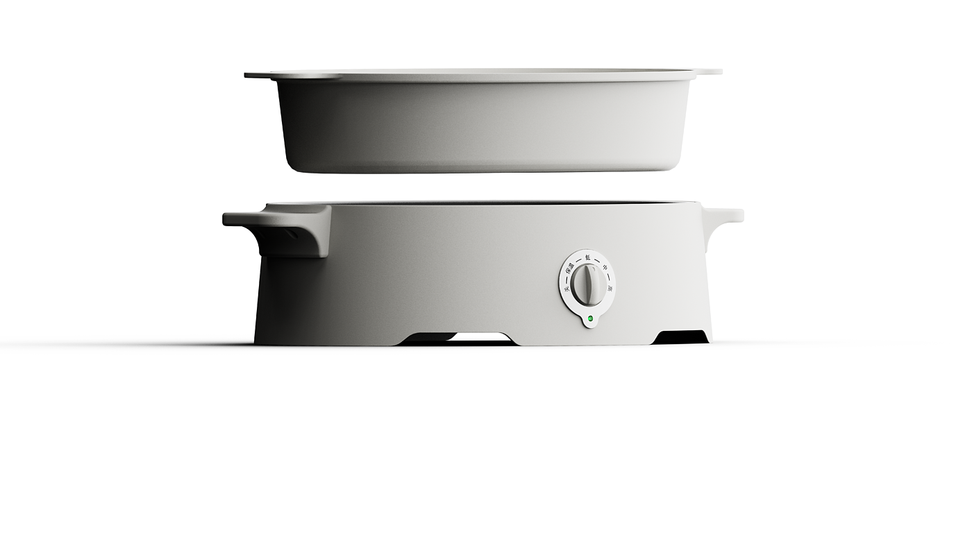 industrial design，product design，original，Simplicity，Multifunctional cooking pot，Grill，