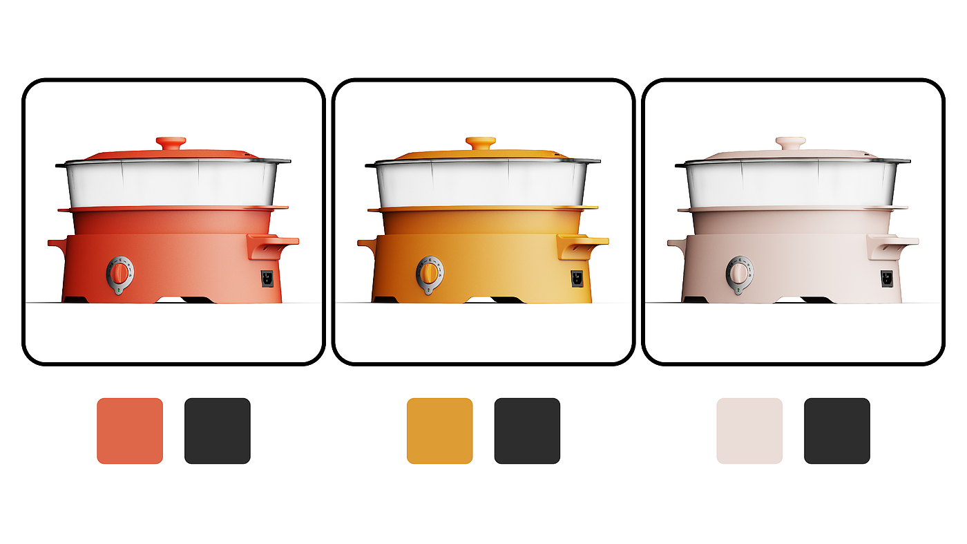 industrial design，product design，original，Simplicity，Multifunctional cooking pot，Grill，