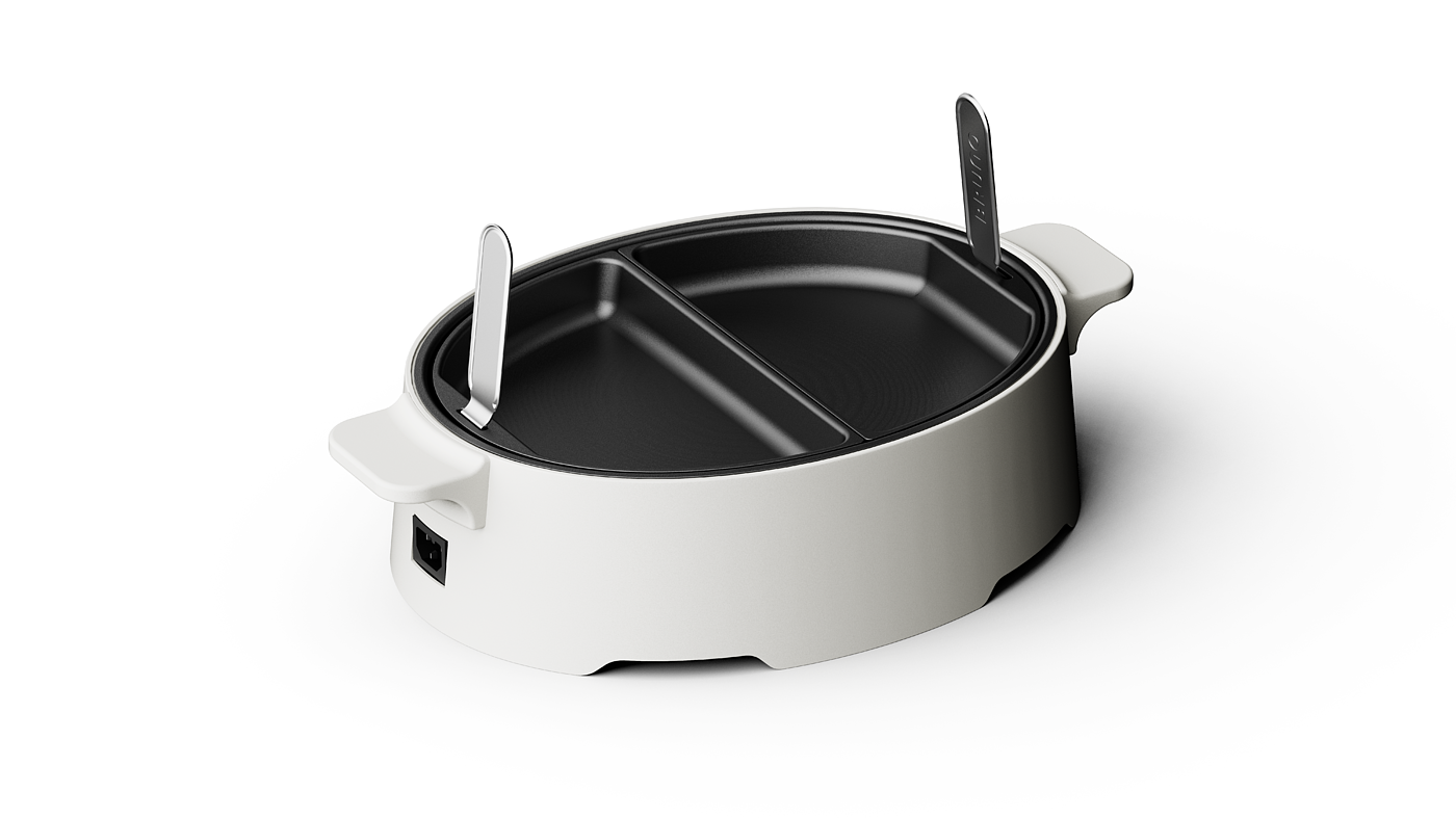 industrial design，product design，original，Simplicity，Multifunctional cooking pot，Grill，