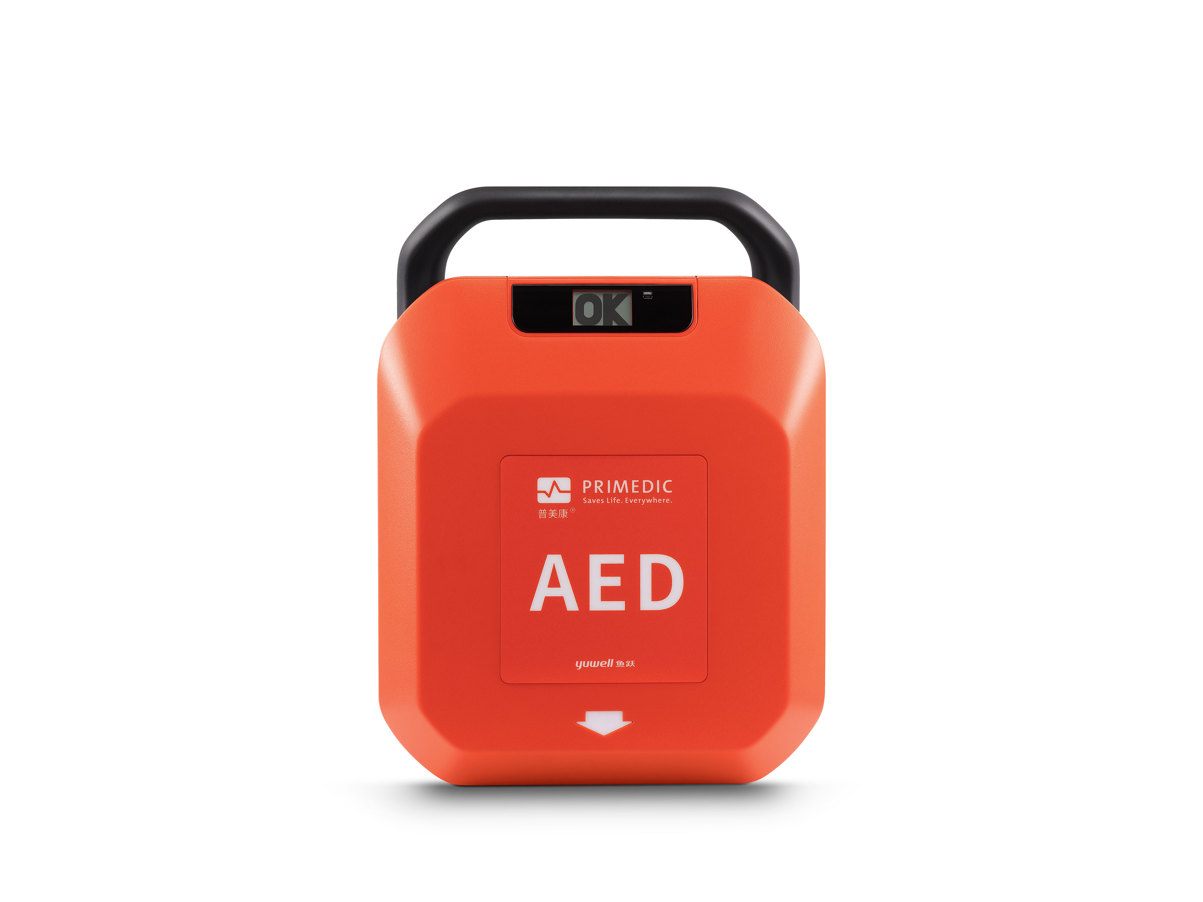 medical care，industrial design，AED，Defibrillation，Call for help，Portable，outdoors，