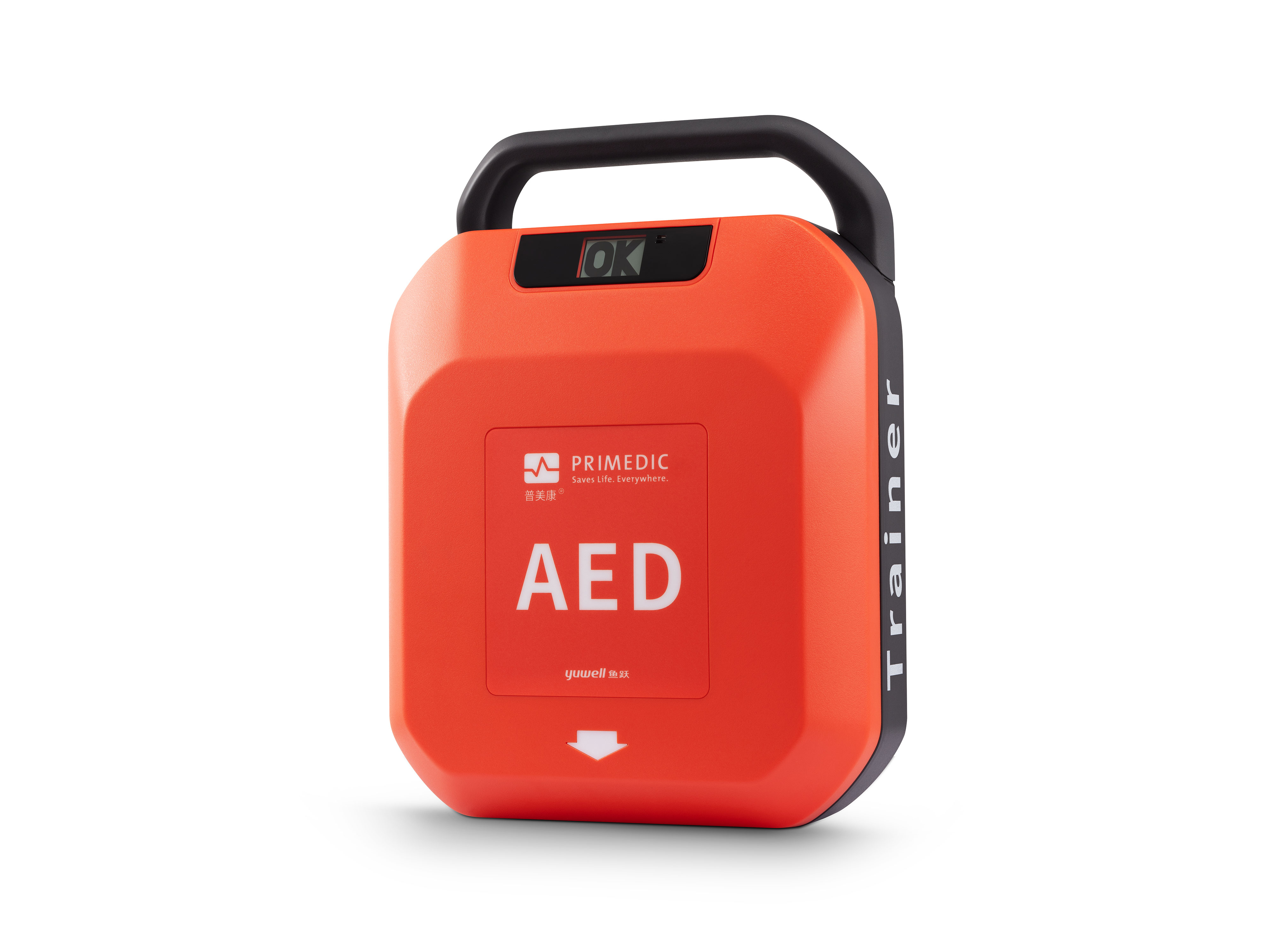 medical care，industrial design，AED，Defibrillation，Call for help，Portable，outdoors，