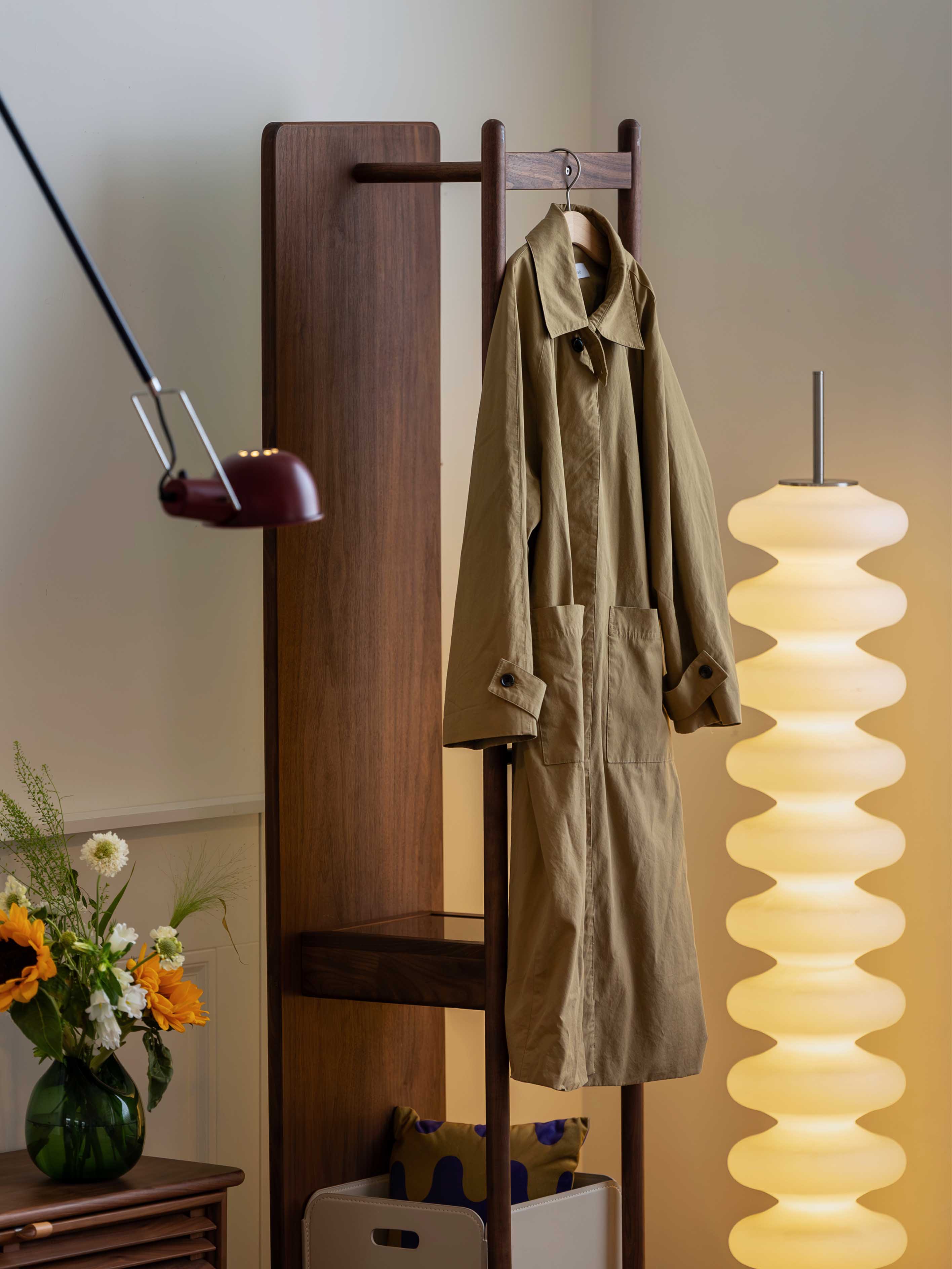 furniture design ，Solid wood furniture，Original design，Residential Furniture，Coat rack，