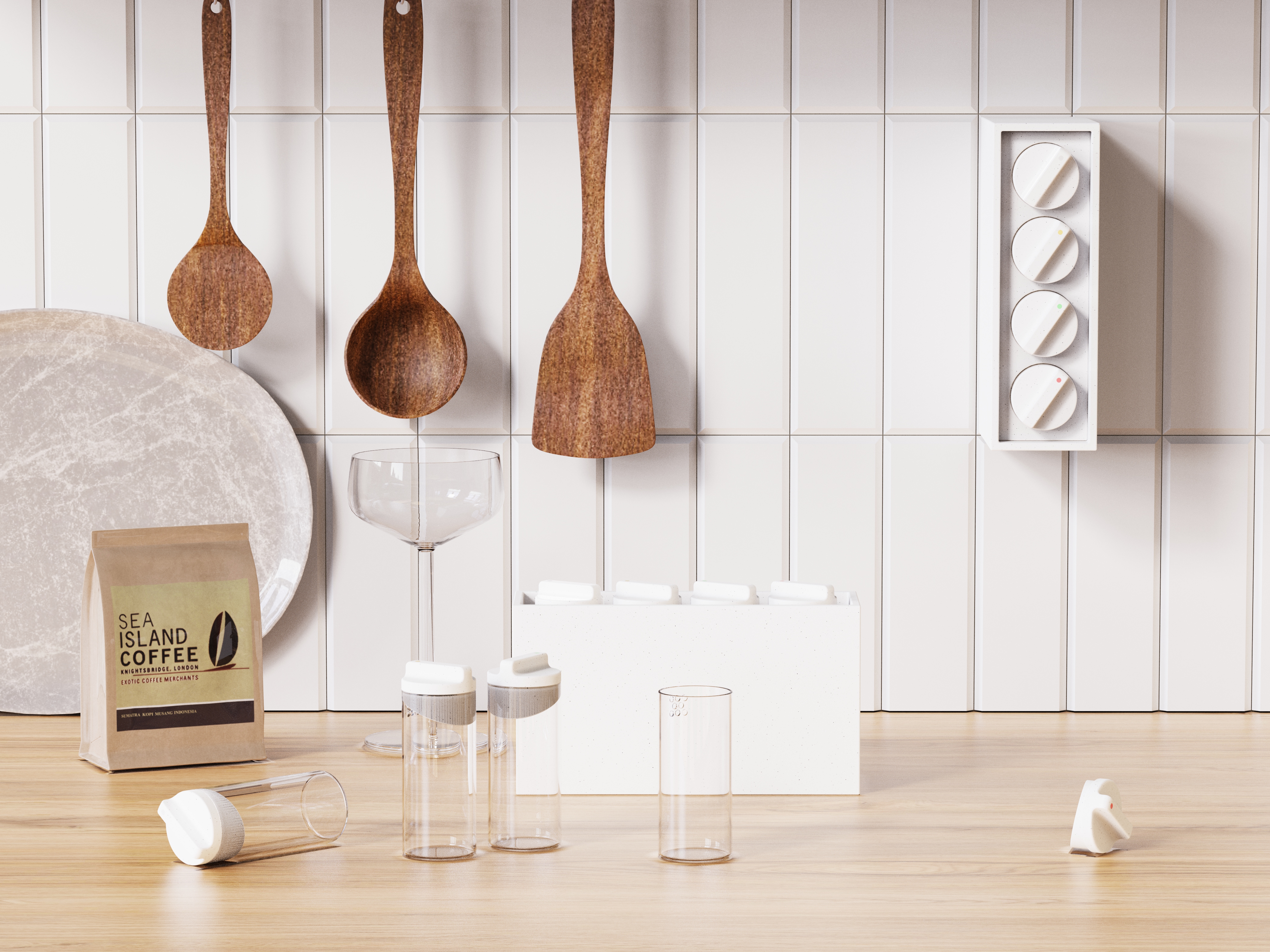 kitchen，product design，Seasoning box，3D modeling，