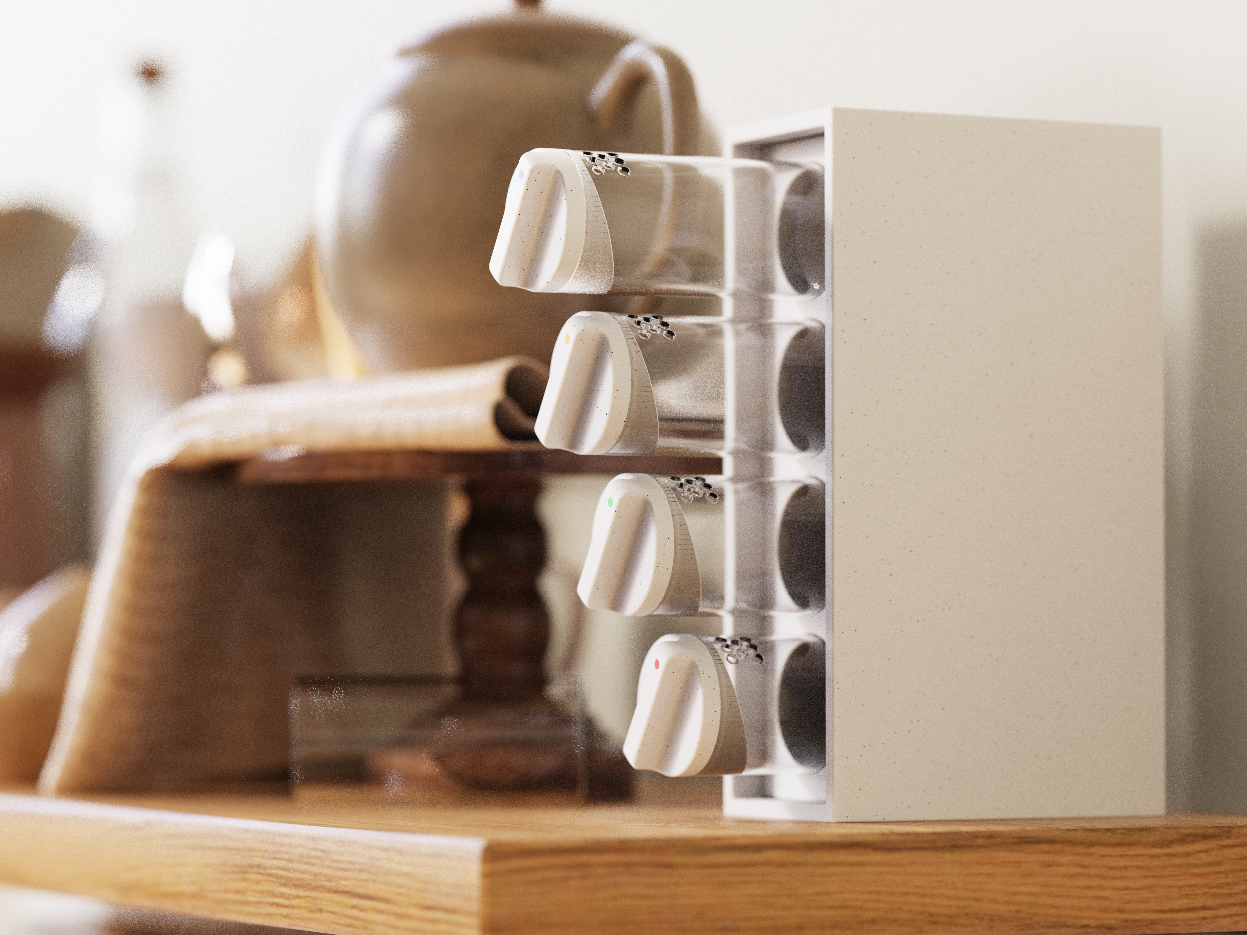 kitchen，product design，Seasoning box，3D modeling，