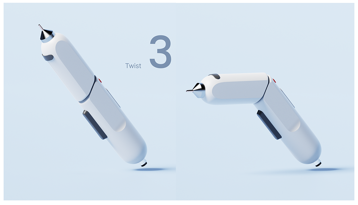 Glue gun，tool，Design innovation，joseph，Ergonomics，