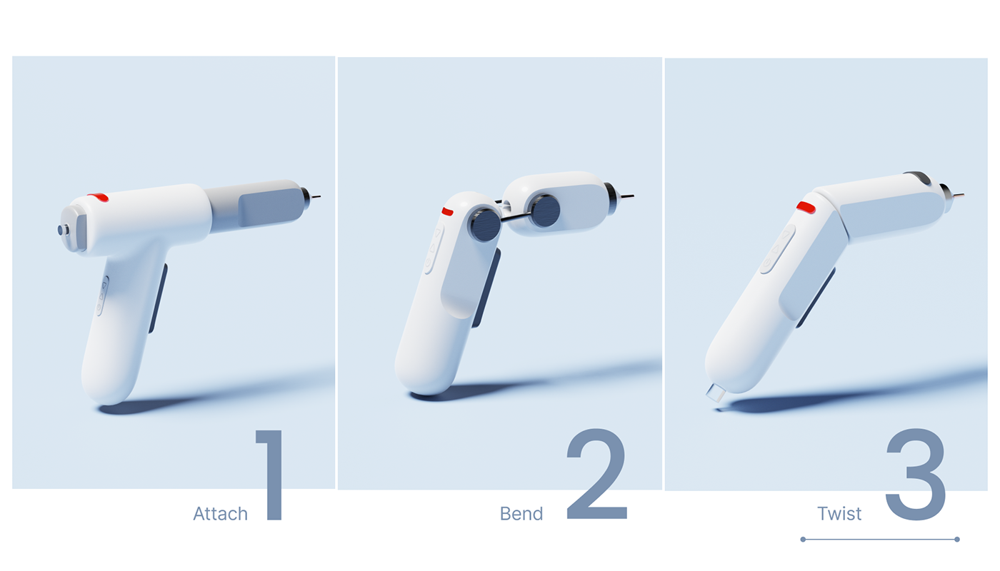 Glue gun，tool，Design innovation，joseph，Ergonomics，