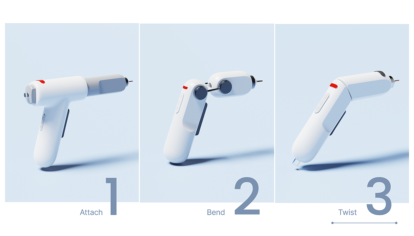 Glue gun，tool，Design innovation，joseph，Ergonomics，